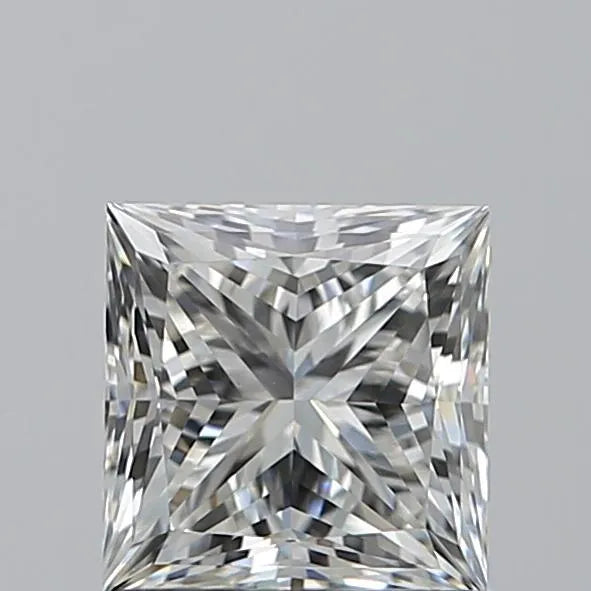 1.00ct Princess Natural Diamond (Colour H, Clarity VVS2, GIA Certified)