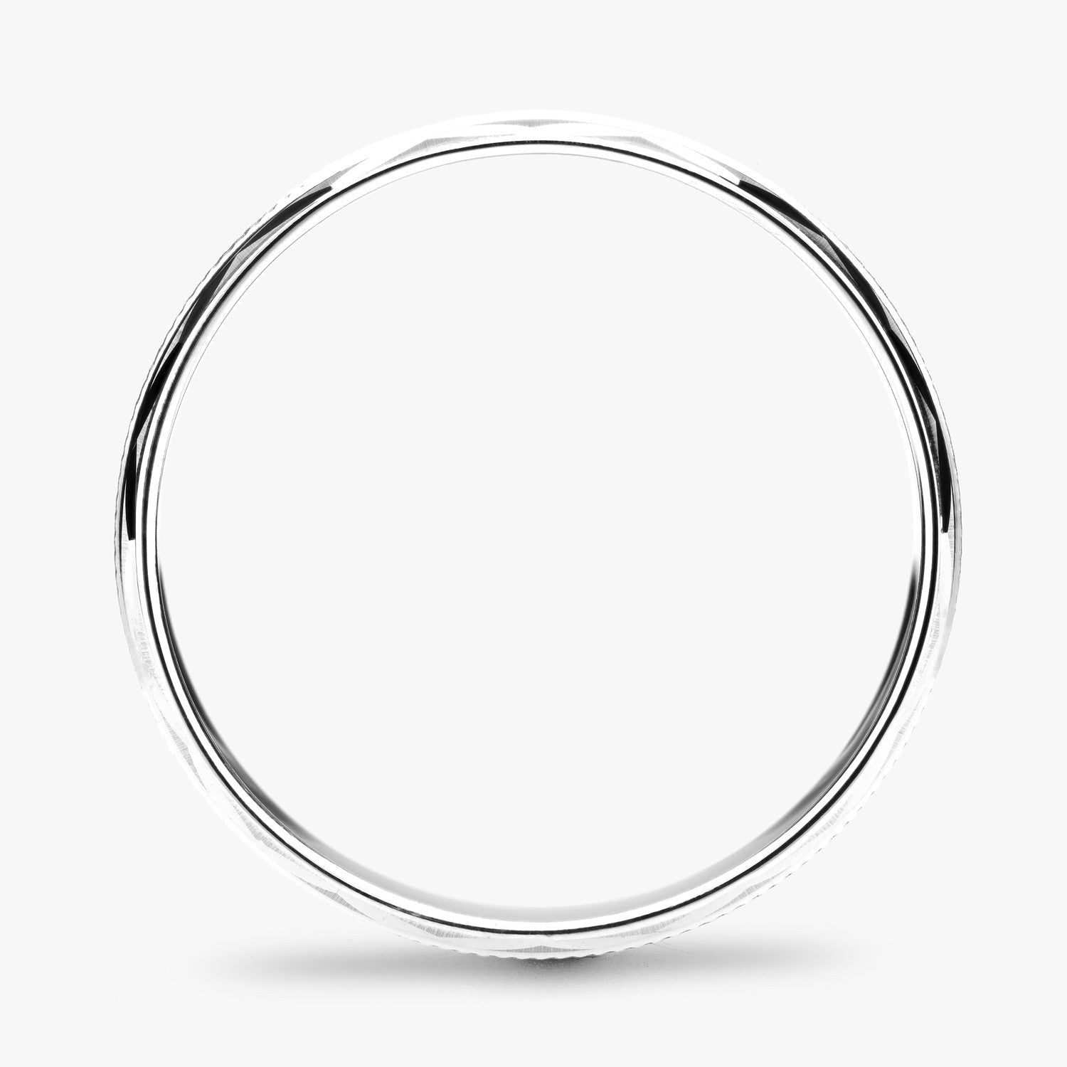 Argolla Pampa Clásica 6mm en oro blanco
