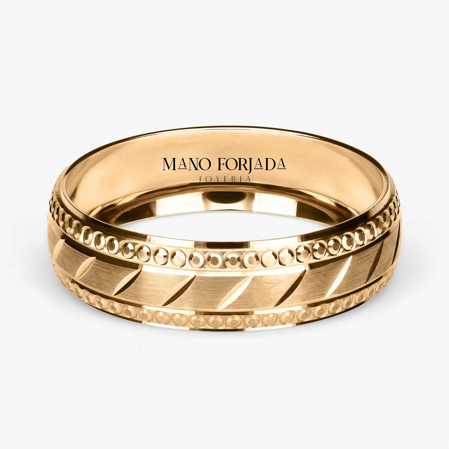 Argolla Mesa Clásica 6mm en oro amarillo