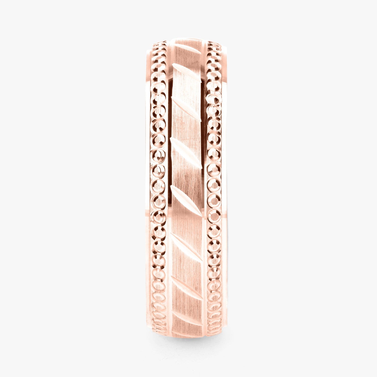Argolla Mesa Clásica 6mm en oro rosado