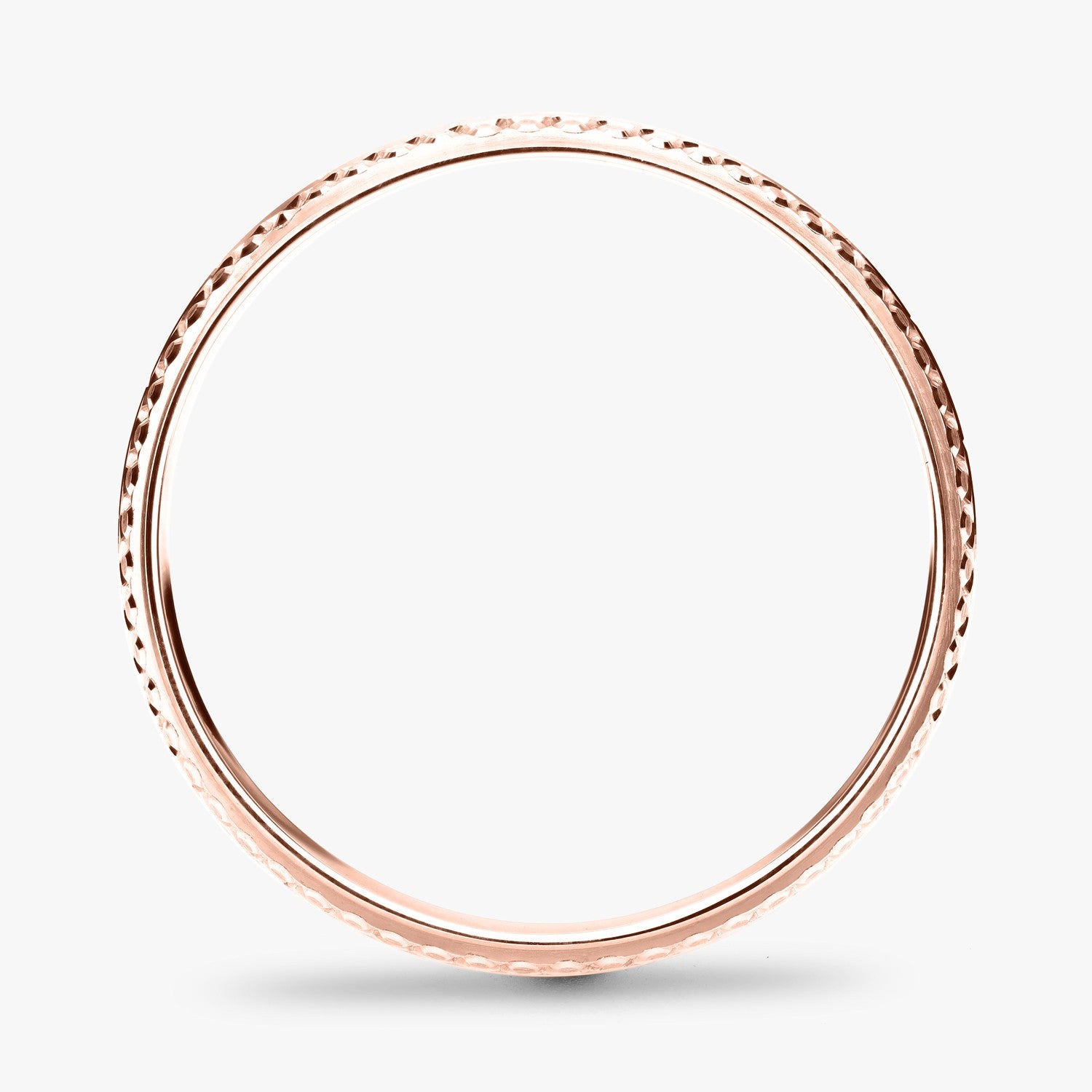 Argolla Mesa Clásica 6mm en oro rosado