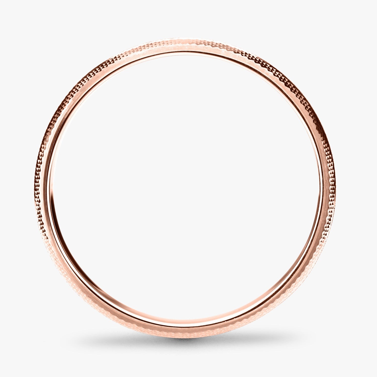 Argolla Agave Clásica 6mm en oro rosado