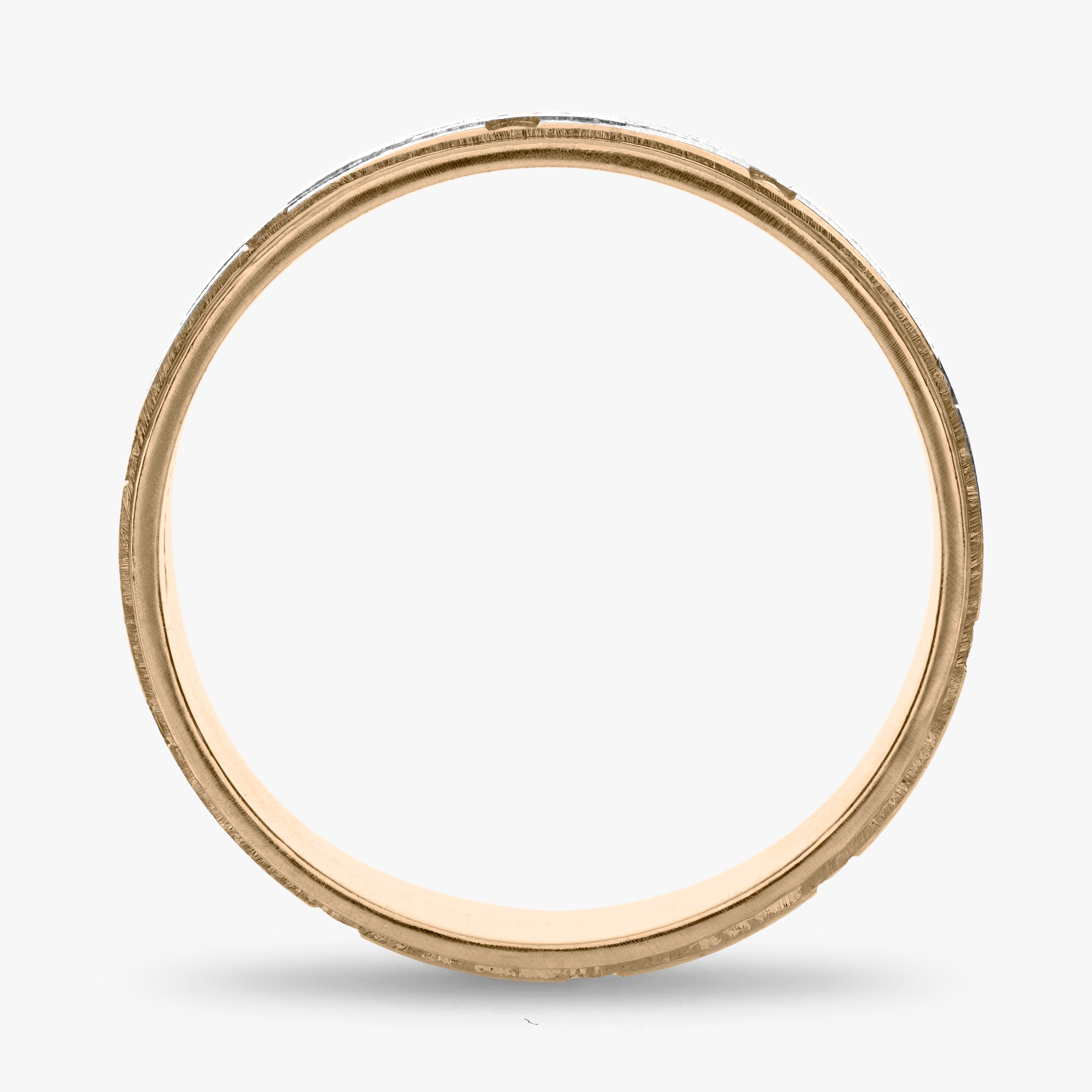 Argolla Magma Maciza 6mm en oro amarillo
