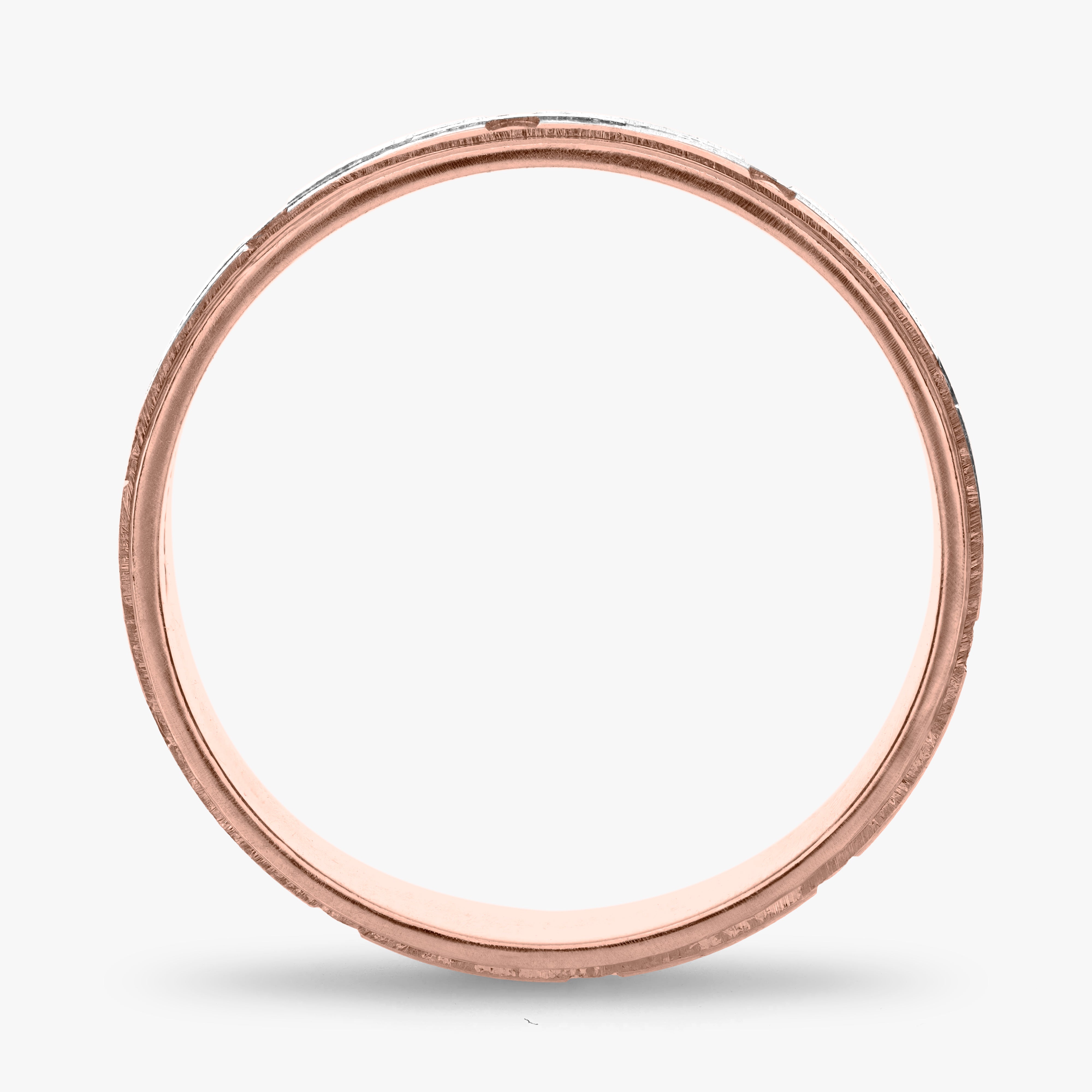 Argolla Magma Maciza 6mm en oro rosado