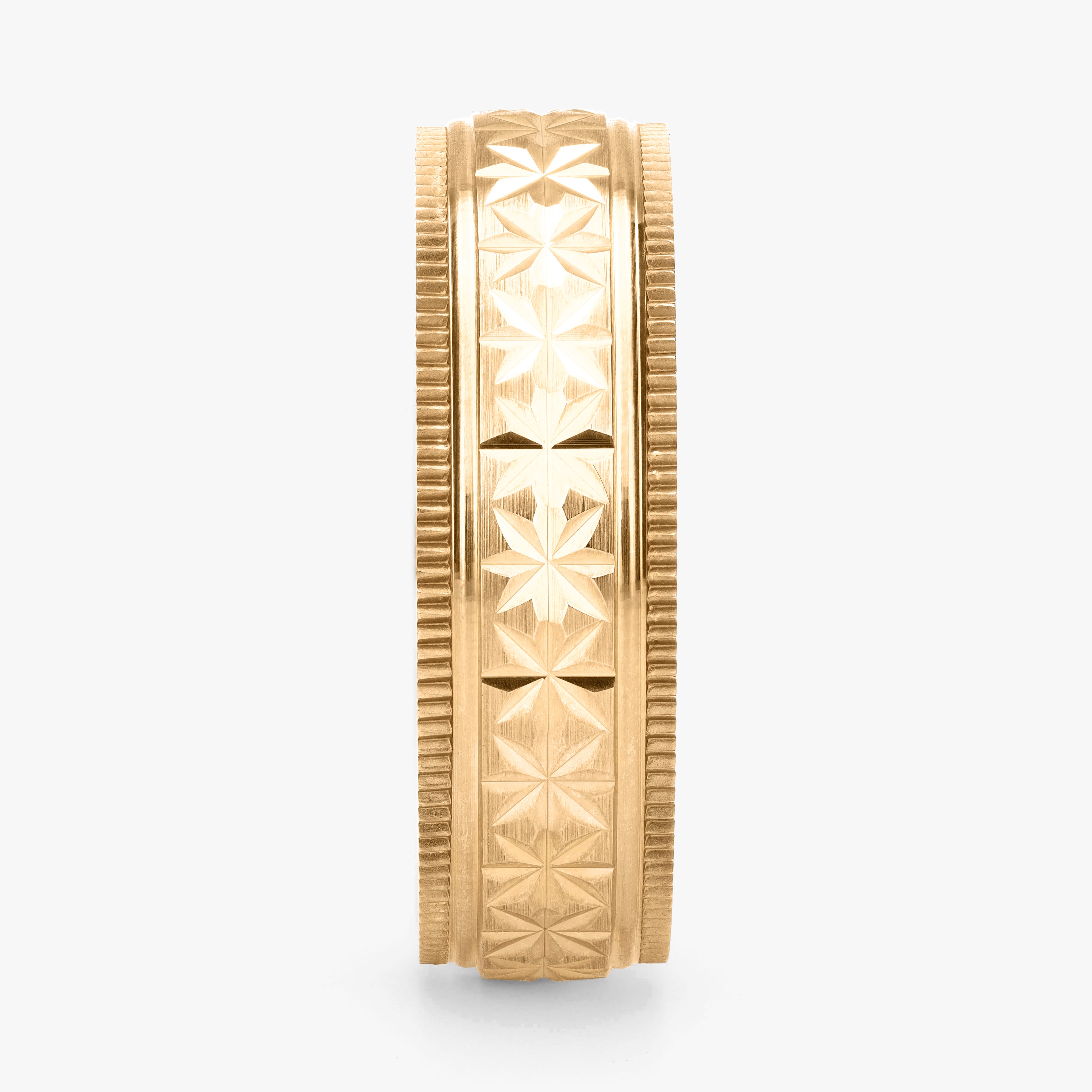Argolla Acero Maciza 6mm en oro amarillo