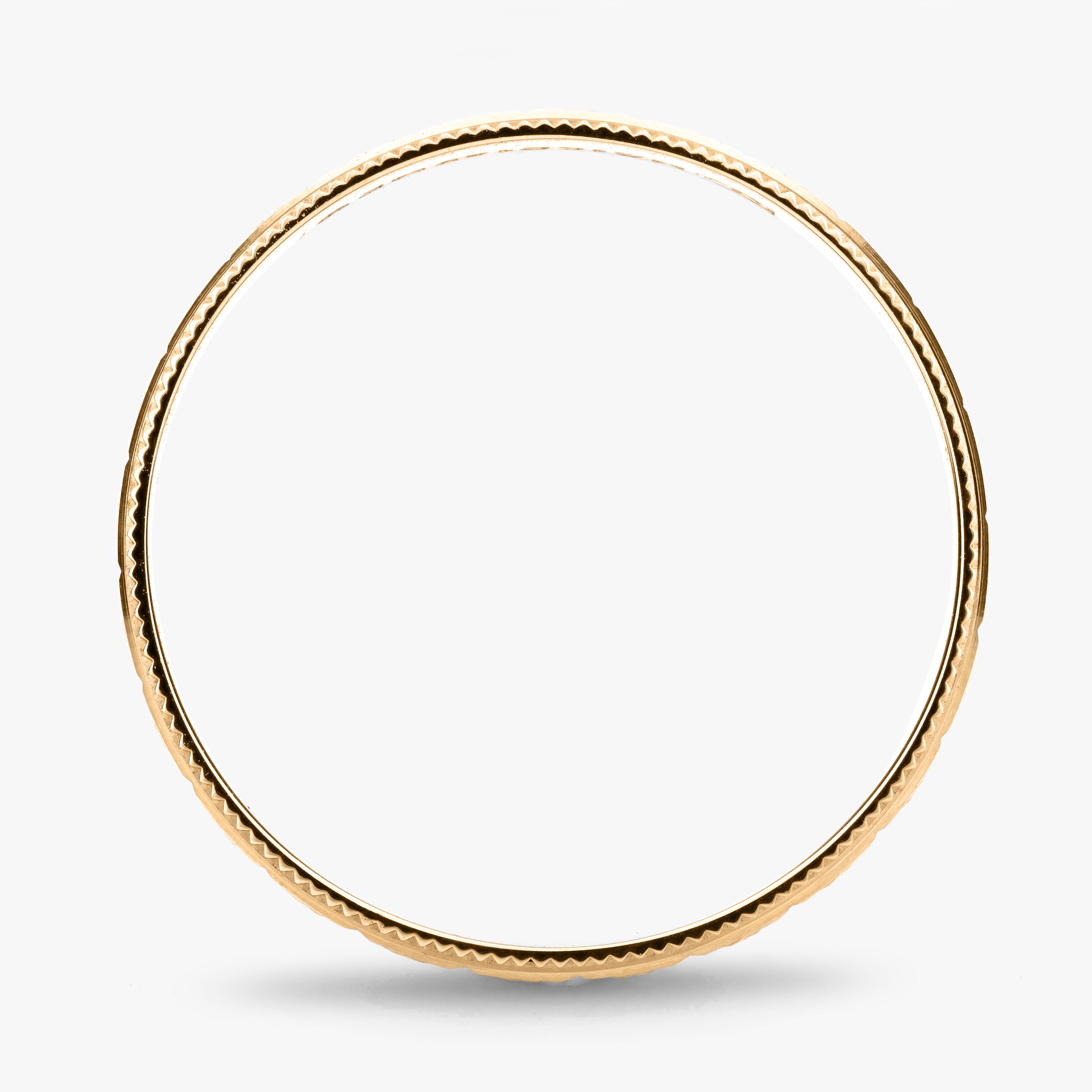Argolla Acero Maciza 6mm en oro amarillo