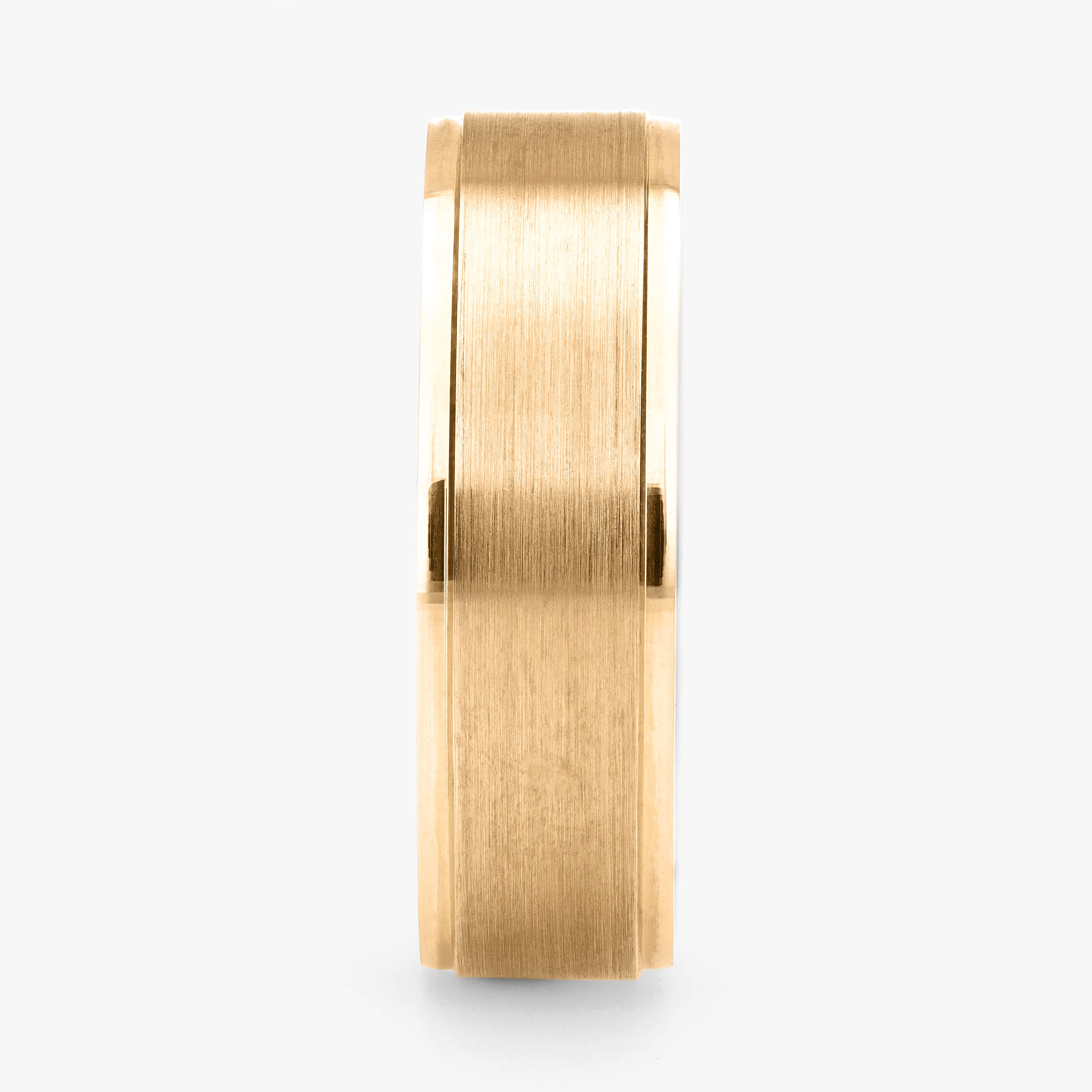 Argolla Hierro Maciza 6mm en oro amarillo