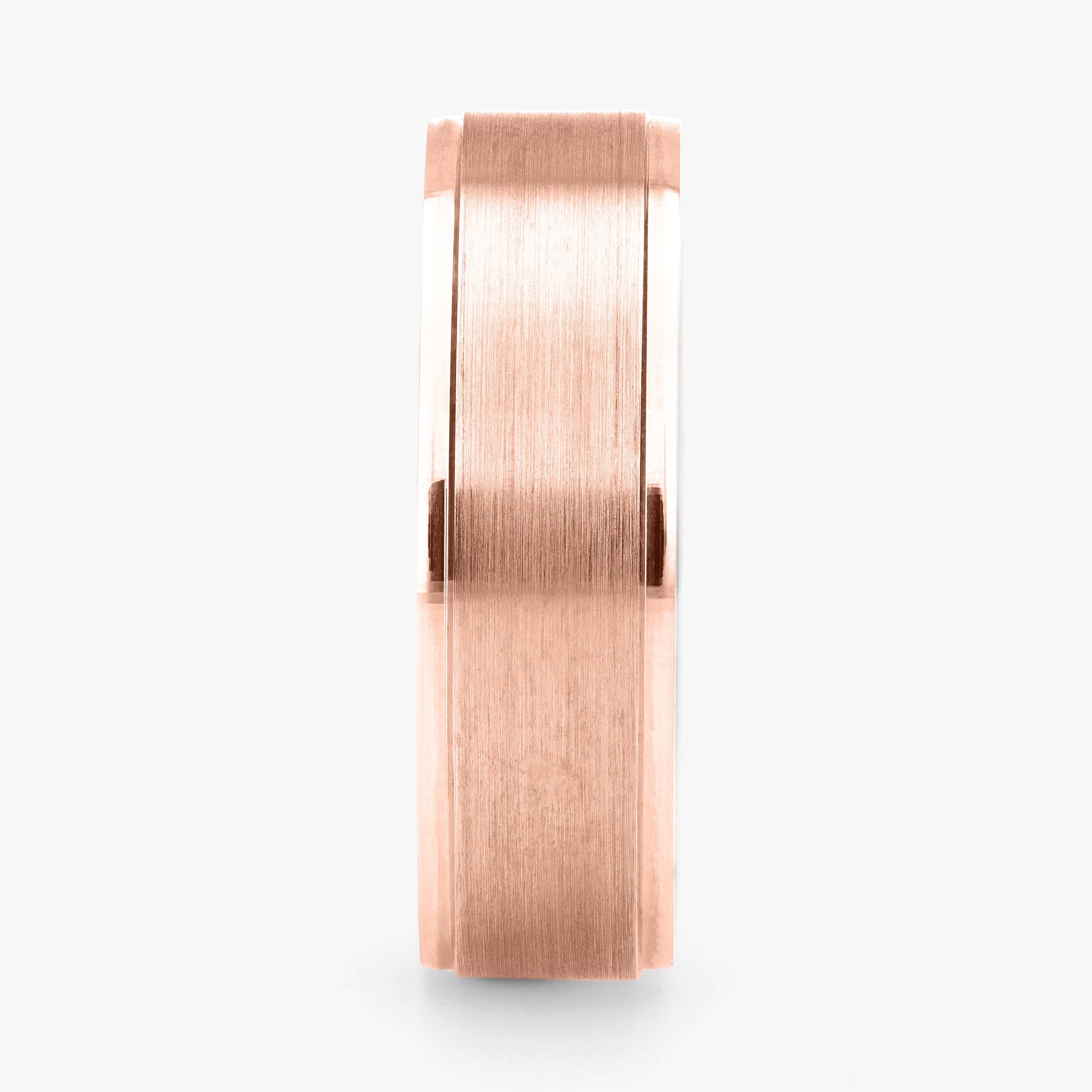 Argolla Hierro Maciza 6mm en oro rosado