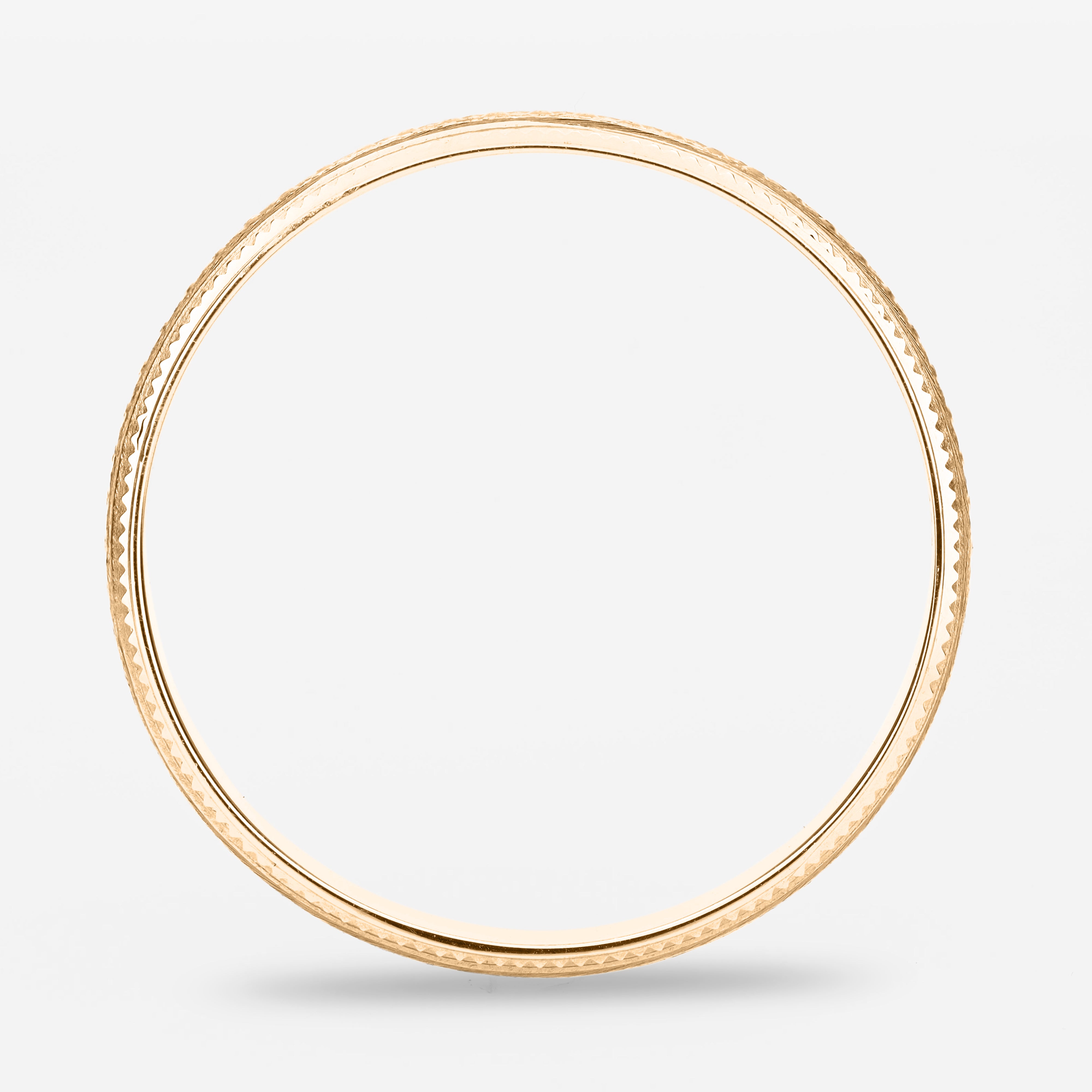 Argolla Granito Maciza 4mm en oro amarillo