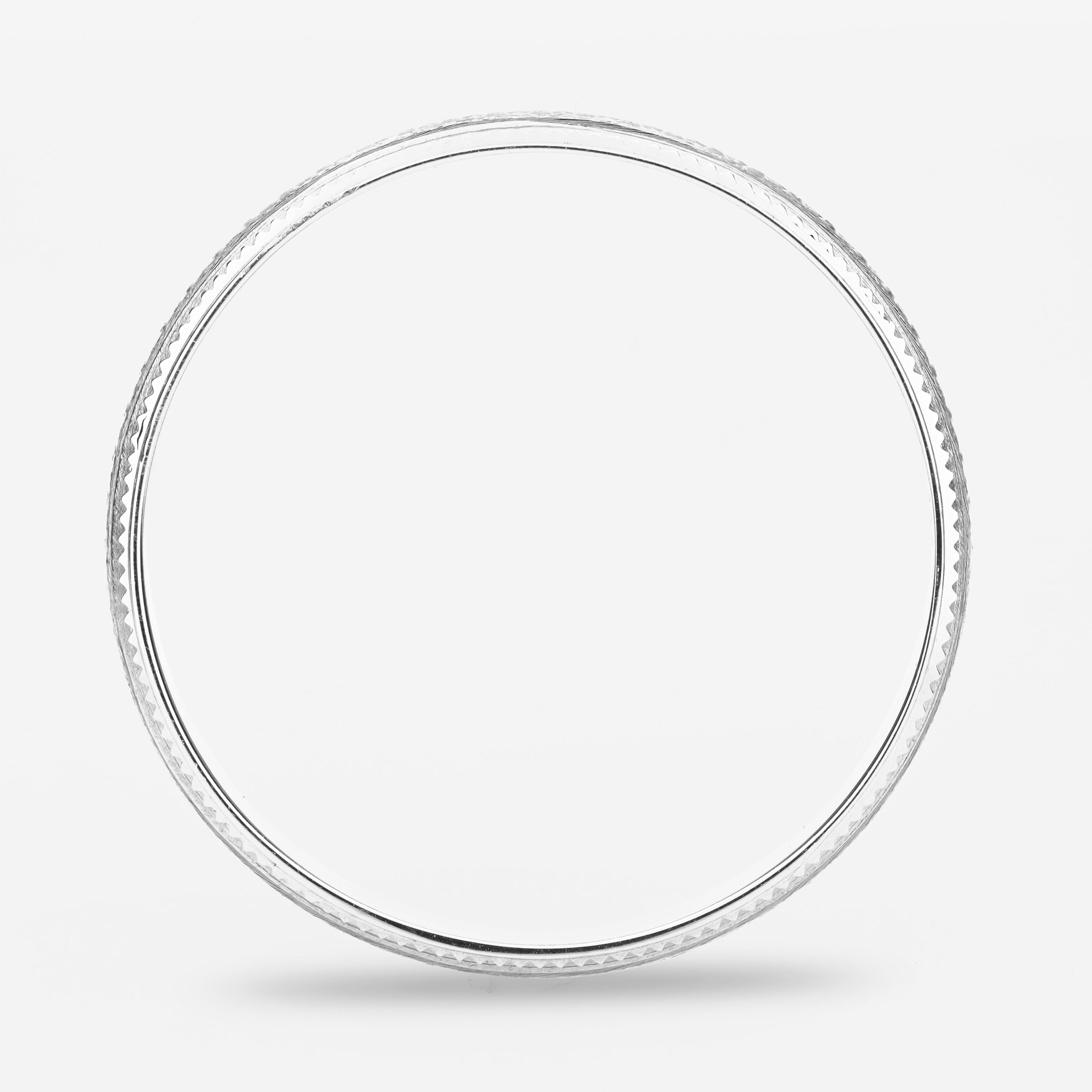 Argolla Granito Maciza 4mm en oro blanco