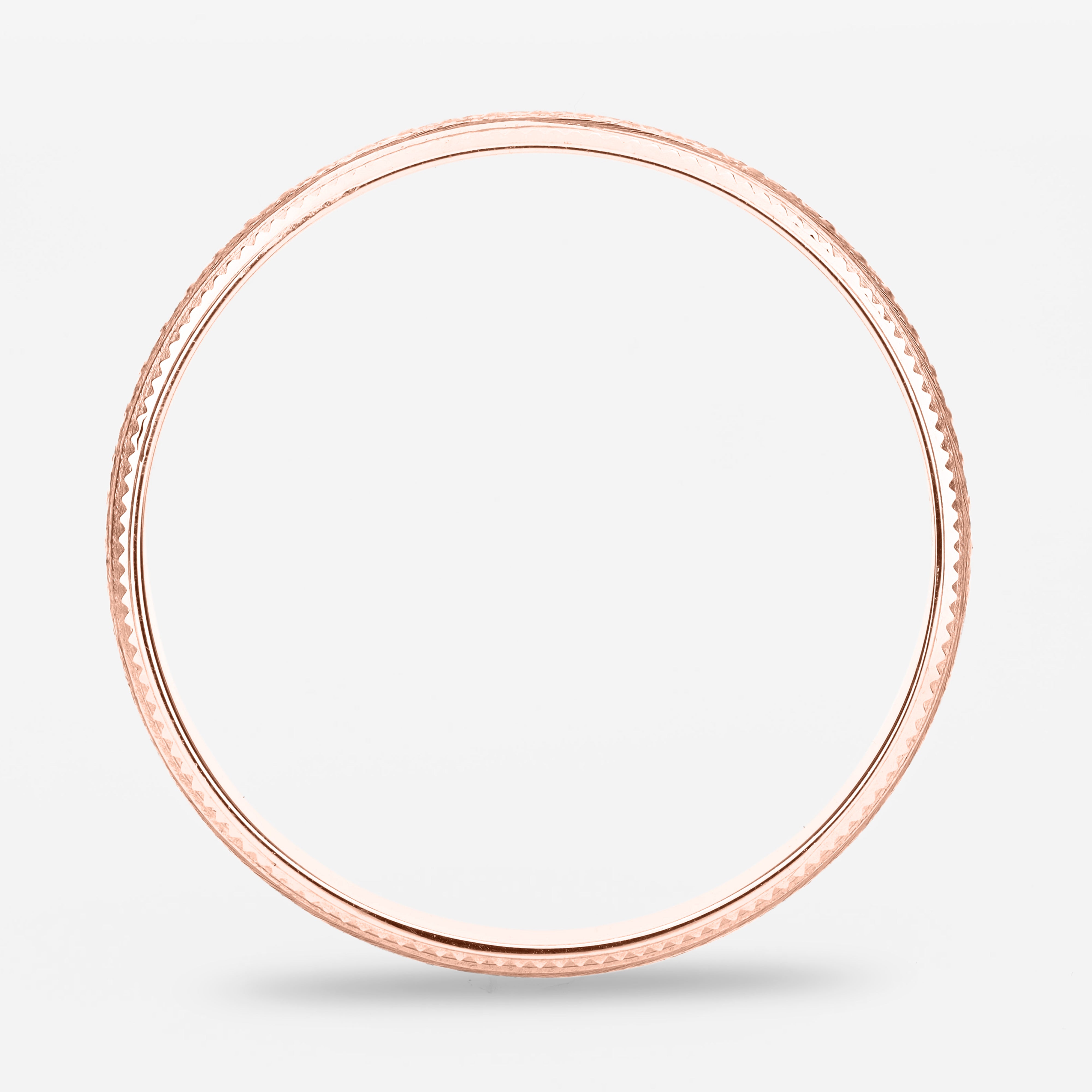 Argolla Granito Maciza 4mm en oro rosado
