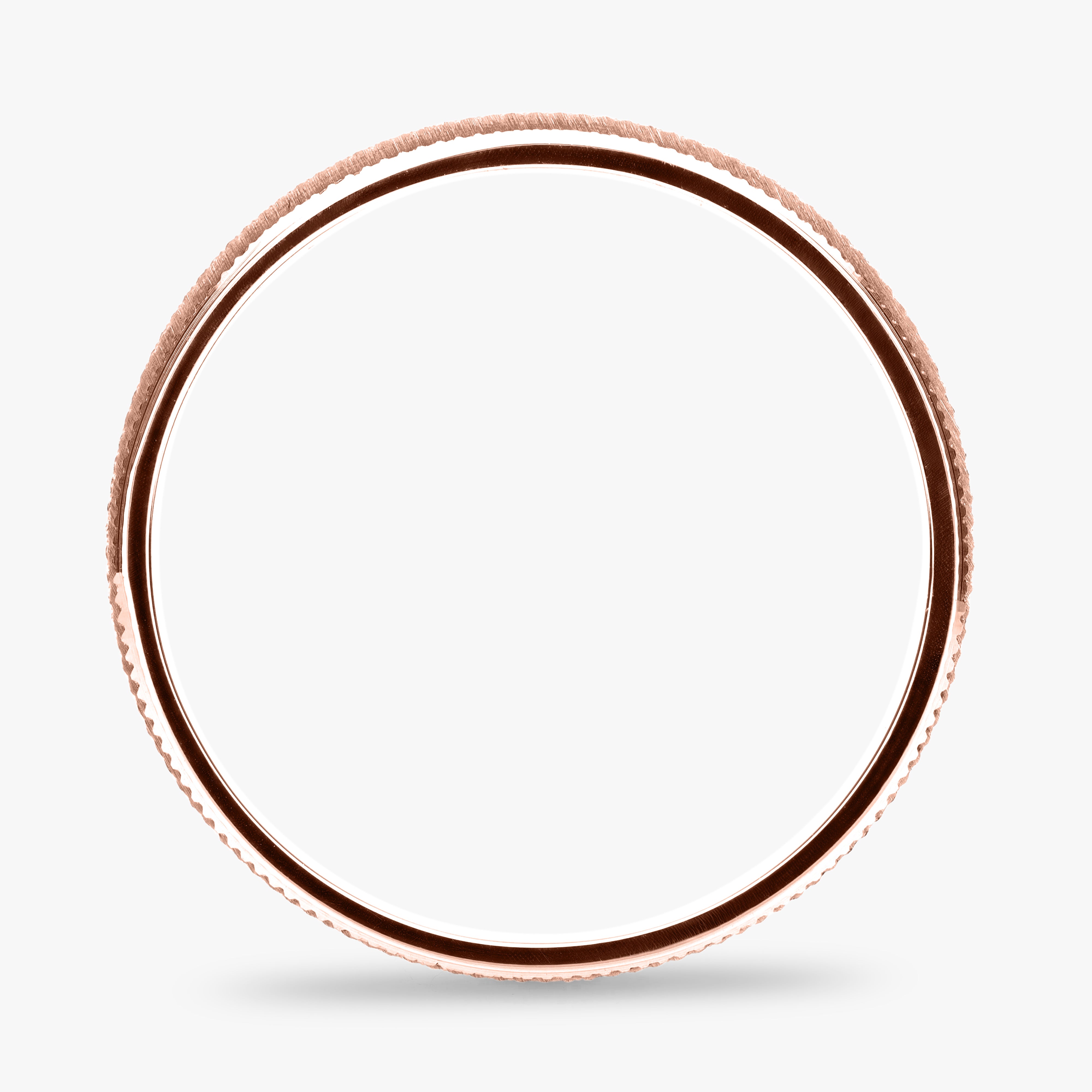 Argolla Estaño Maciza 6mm en oro rosado