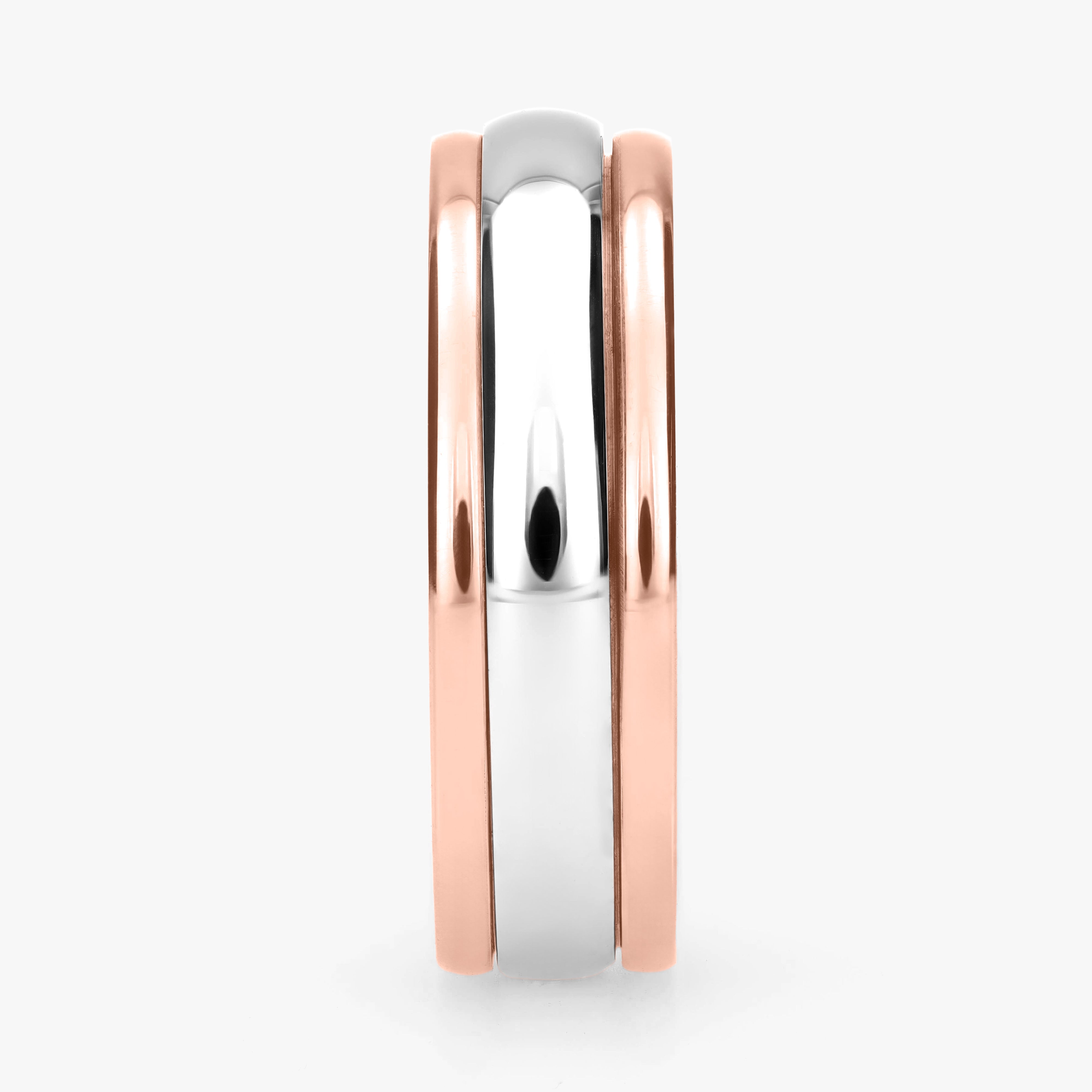 Argolla Sello Maciza 6mm en oro rosado