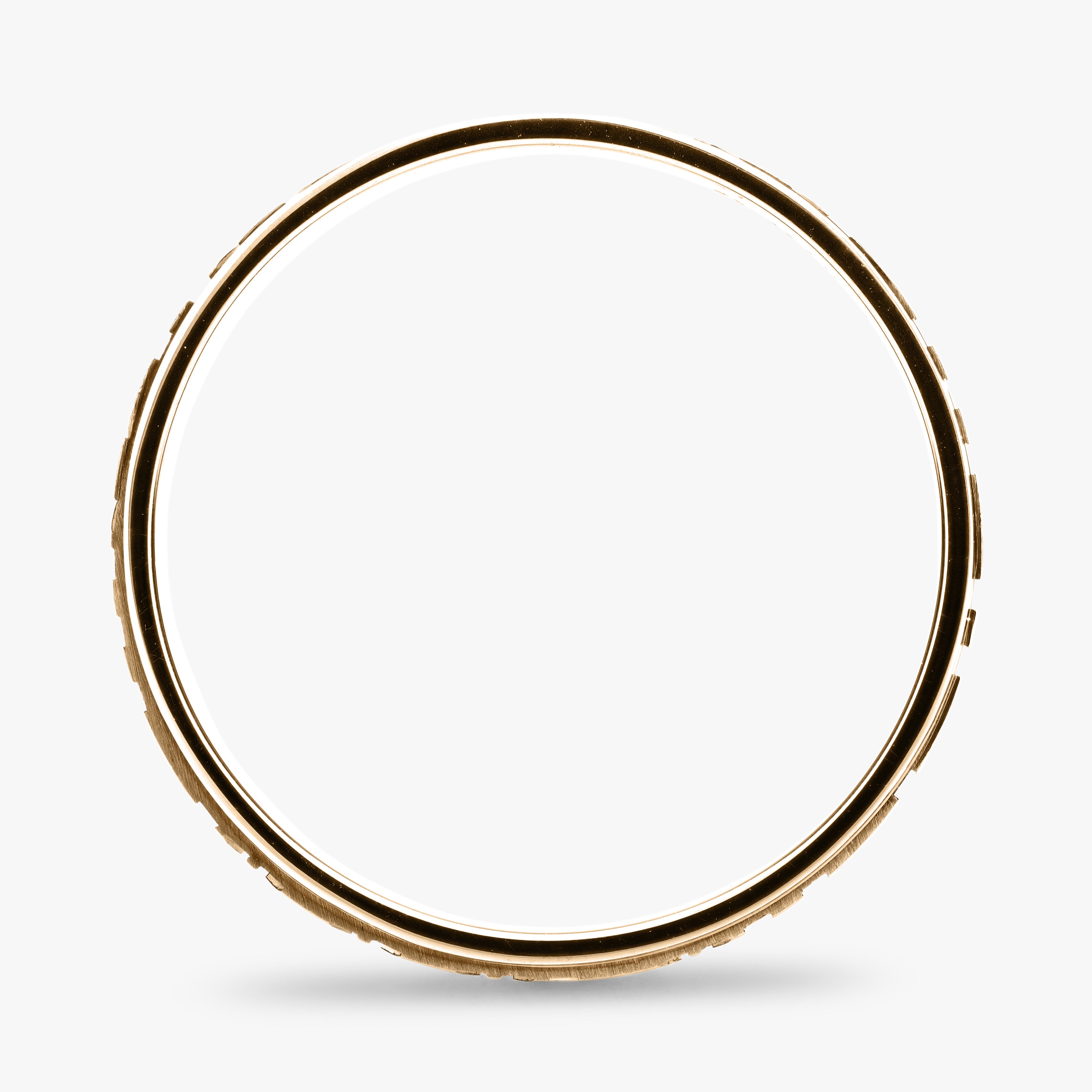 Argolla Tope Maciza 6mm en oro amarillo