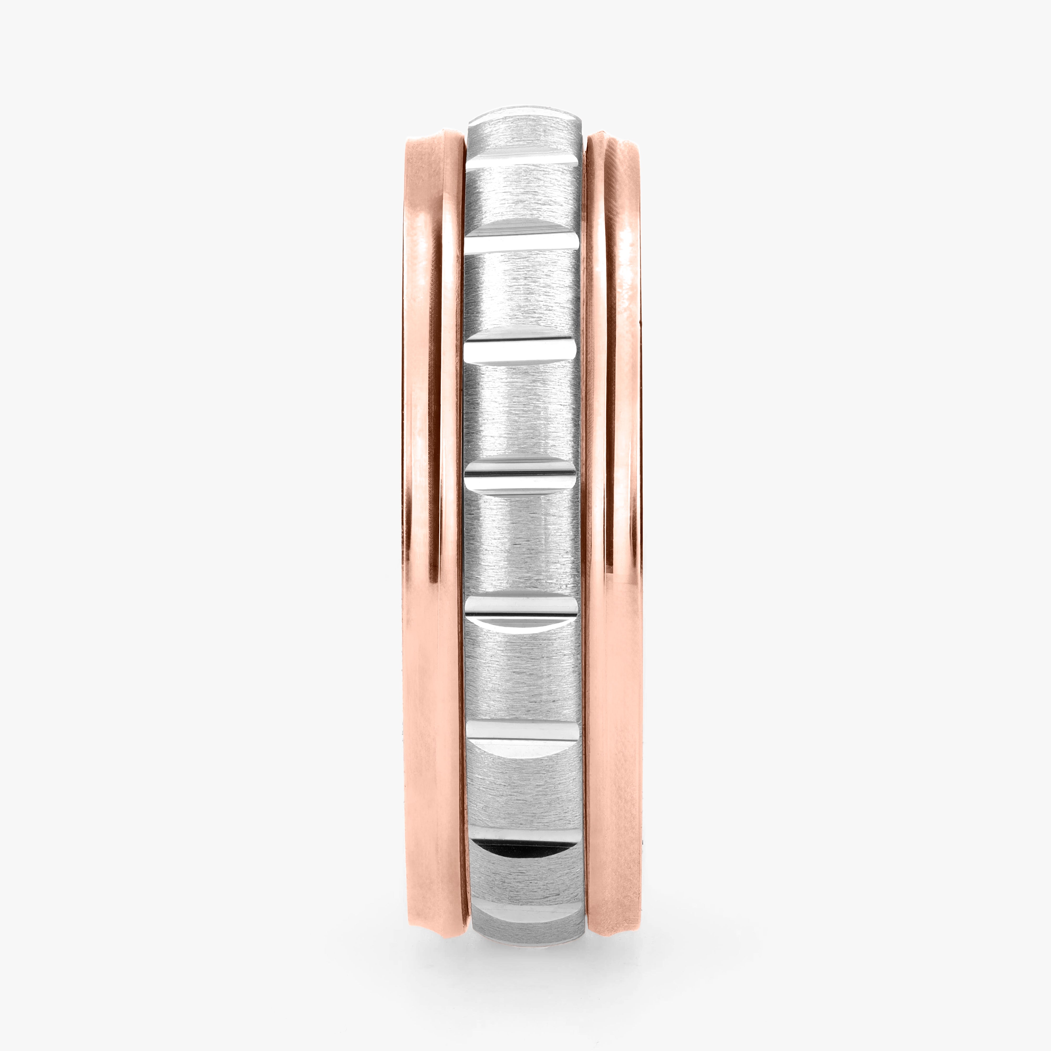 Argolla Tachuela Maciza 6mm en oro rosado