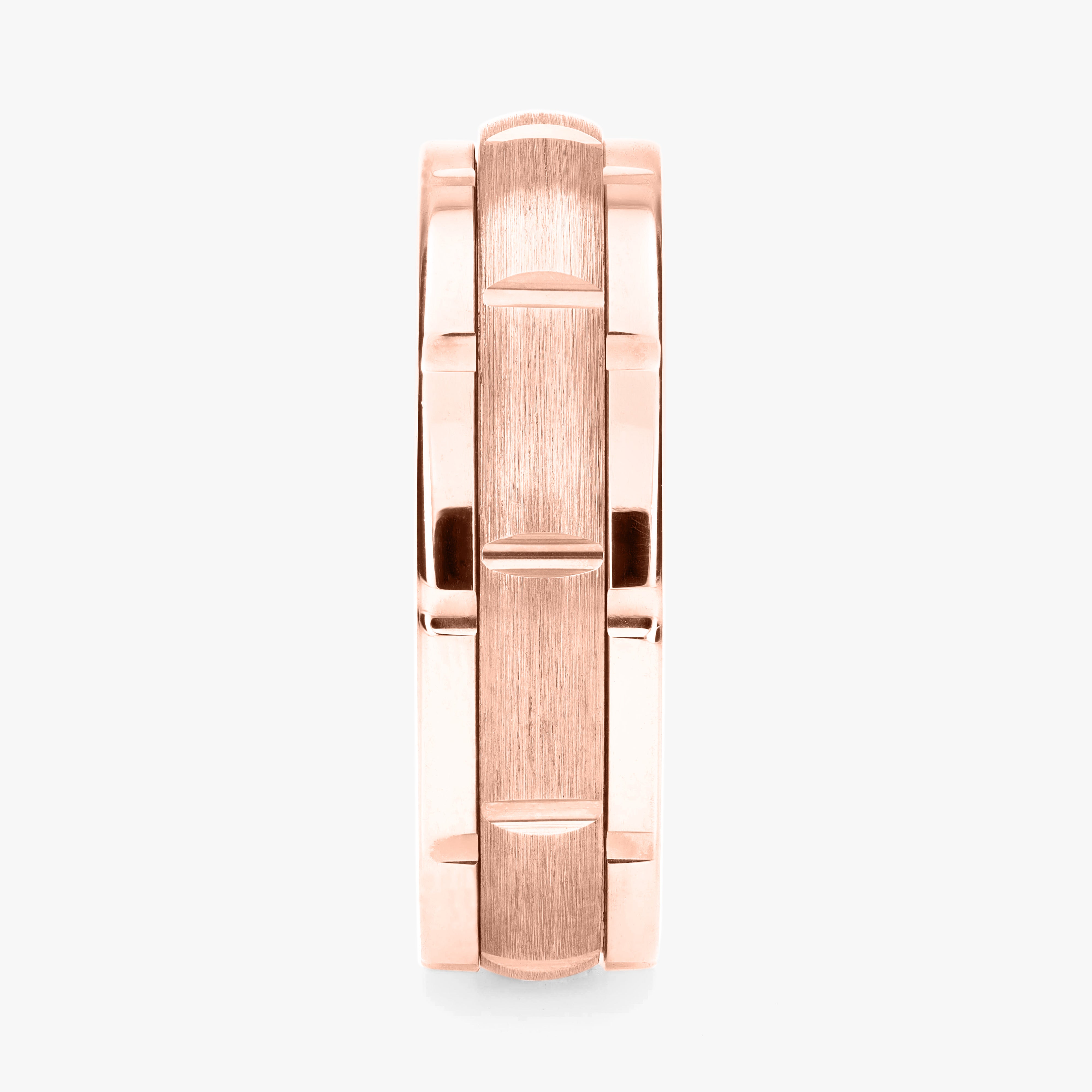 Argolla Yeso Maciza 6mm en oro rosado