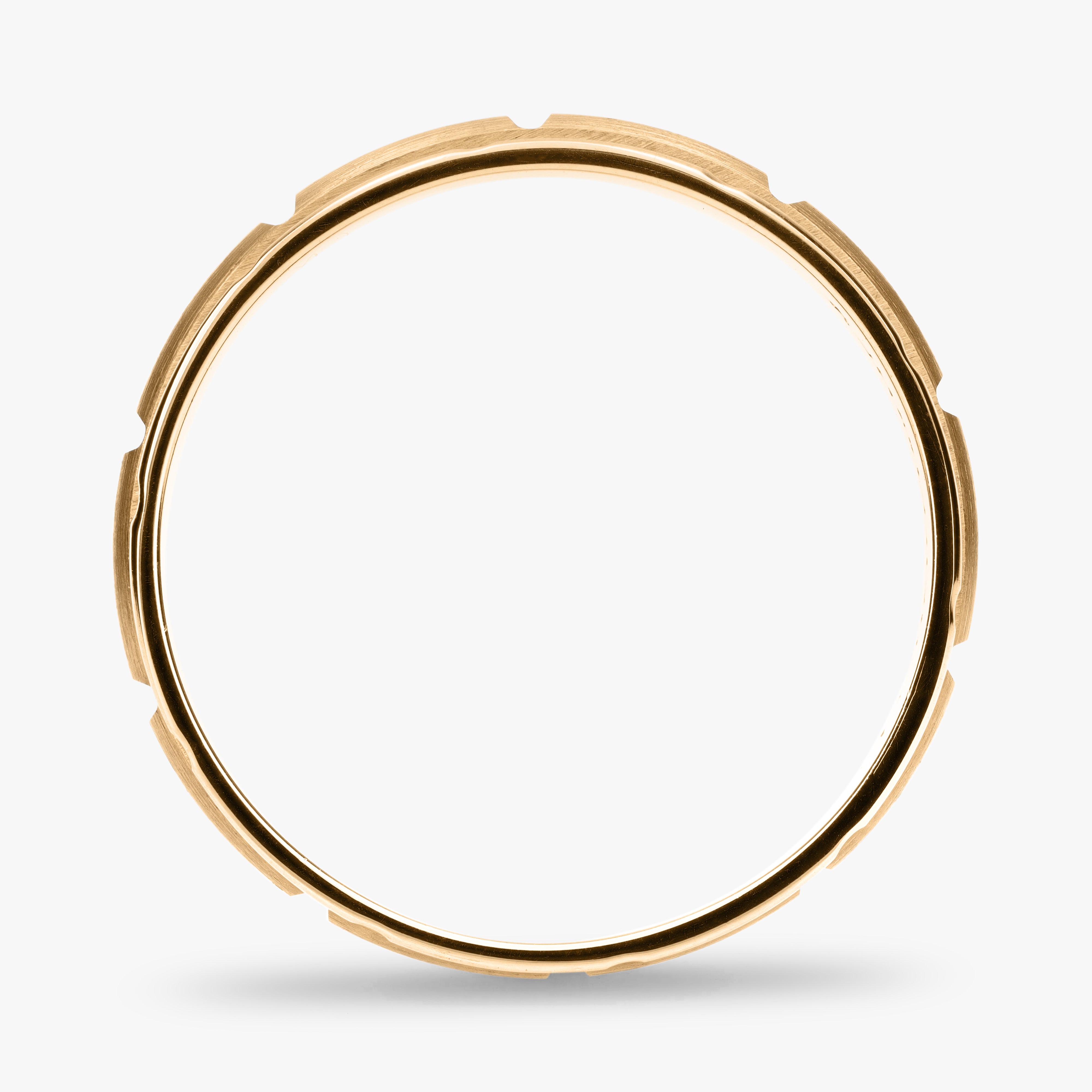 Argolla Yeso Maciza 6mm en oro amarillo