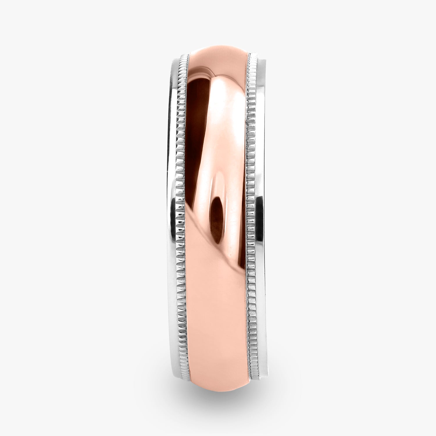 Argolla Laguna Confort Rellena 6mm en oro rosado