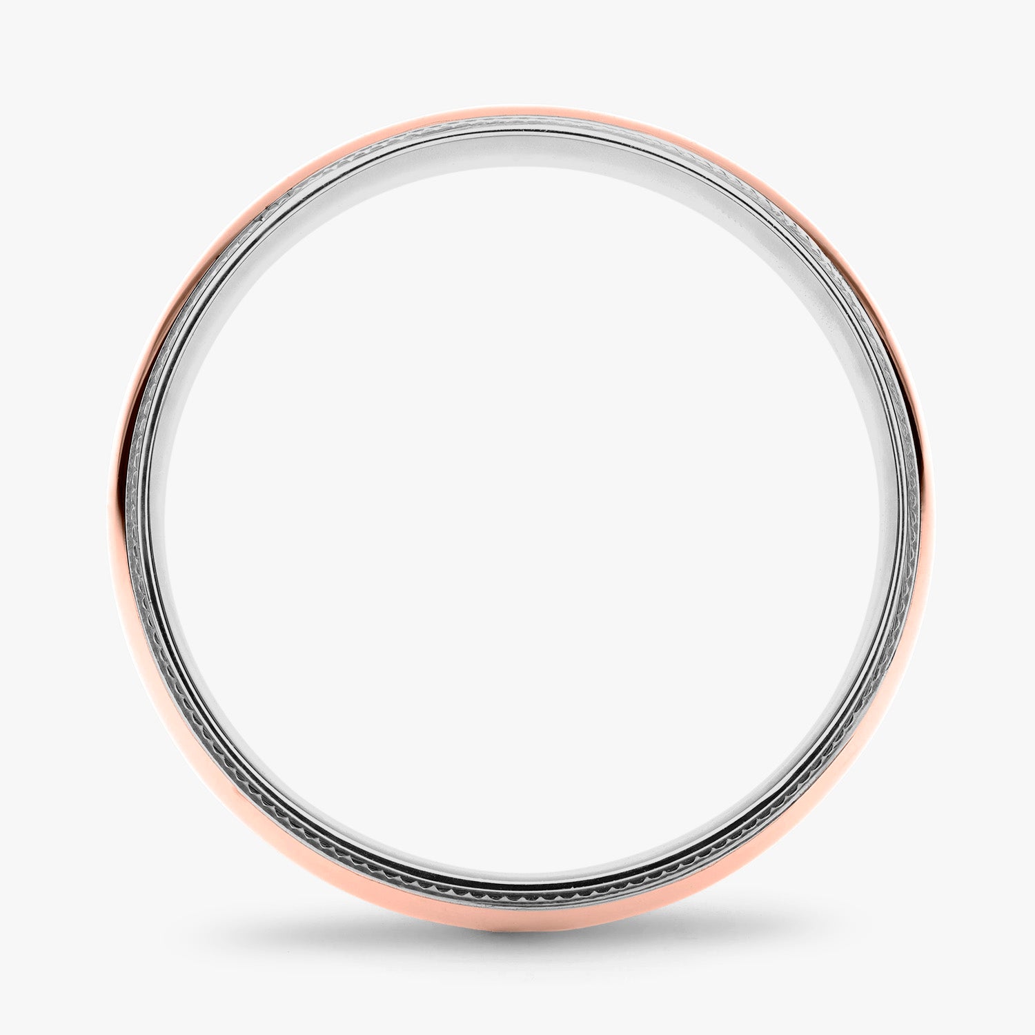 Argolla Laguna Confort Rellena 6mm en oro rosado