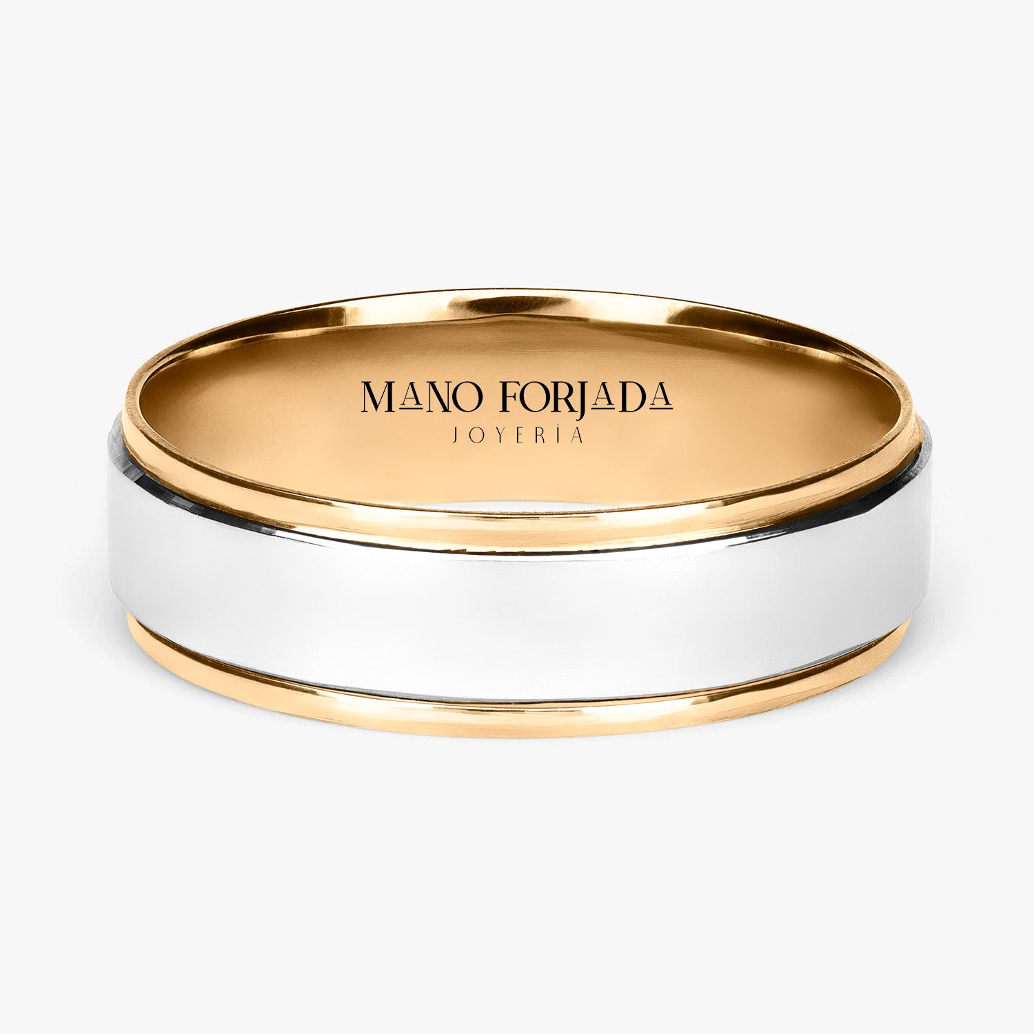 Argolla Pileta Confort Rellena 6mm en oro amarillo