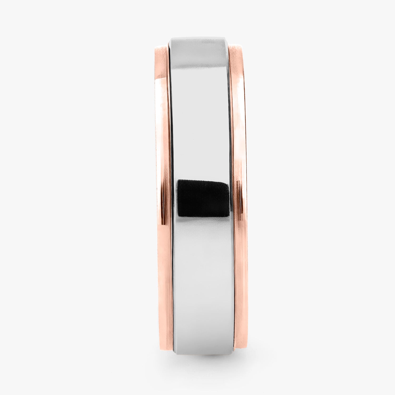 Argolla Pileta Confort Rellena 6mm en oro rosado