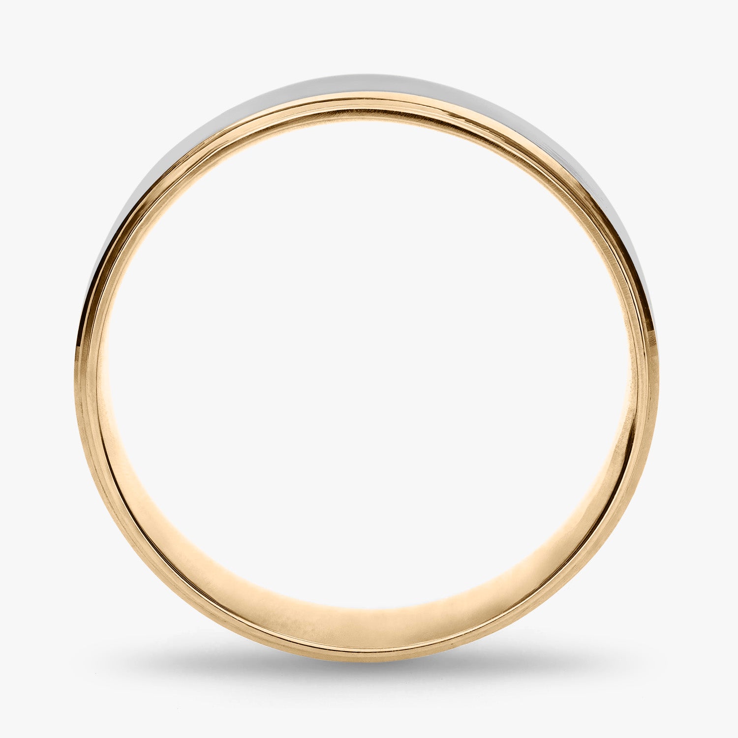 Argolla Pileta Confort Rellena 6mm en oro amarillo