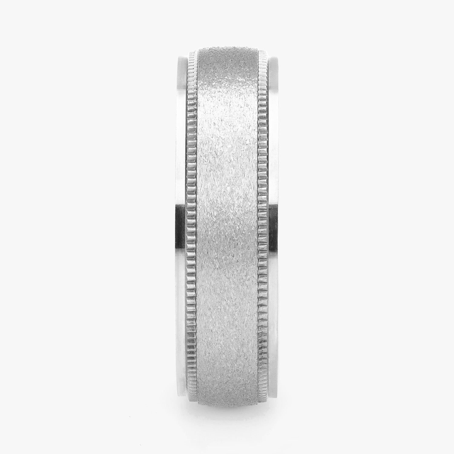 Argolla Céfiro Confort Rellena 6mm en oro blanco