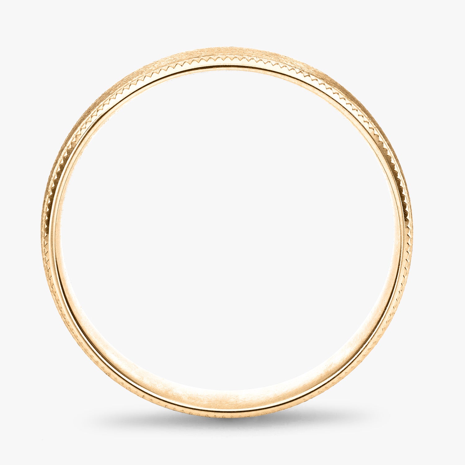 Argolla Céfiro Confort Rellena 6mm en oro amarillo