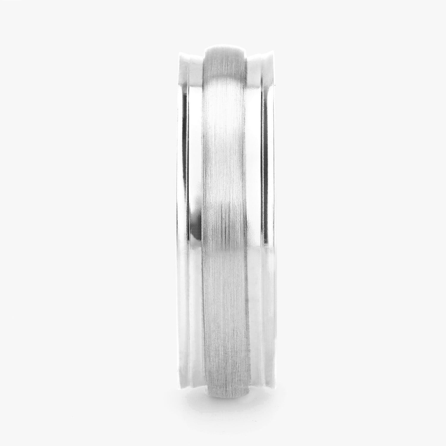 Argolla Nébula Confort Rellena 6mm en oro blanco