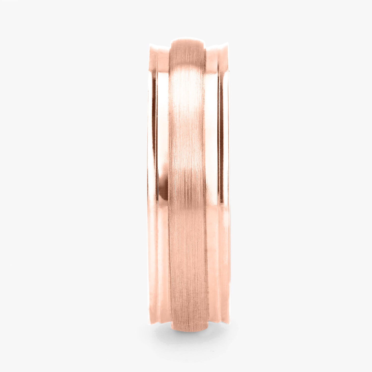 Argolla Nébula Confort Rellena 6mm en oro rosado