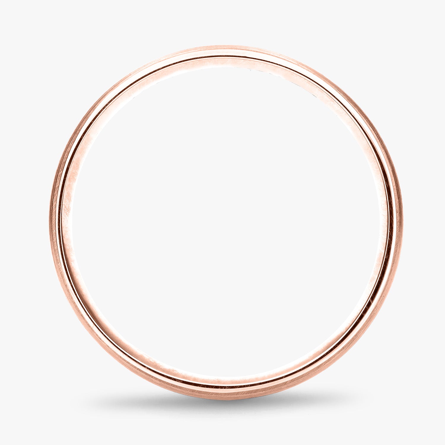 Argolla Nébula Confort Rellena 6mm en oro rosado