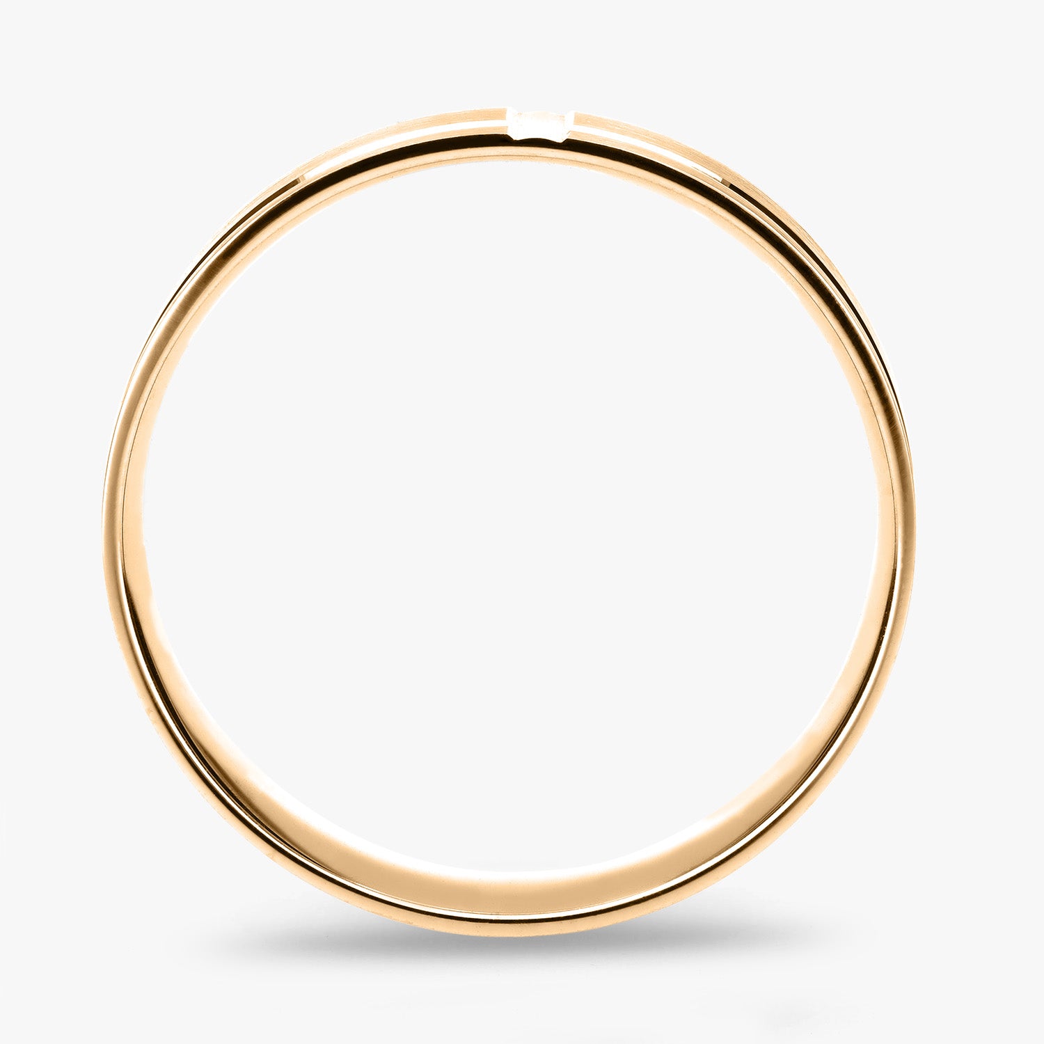 Argolla Cúmulo Confort Rellena 6mm en oro amarillo