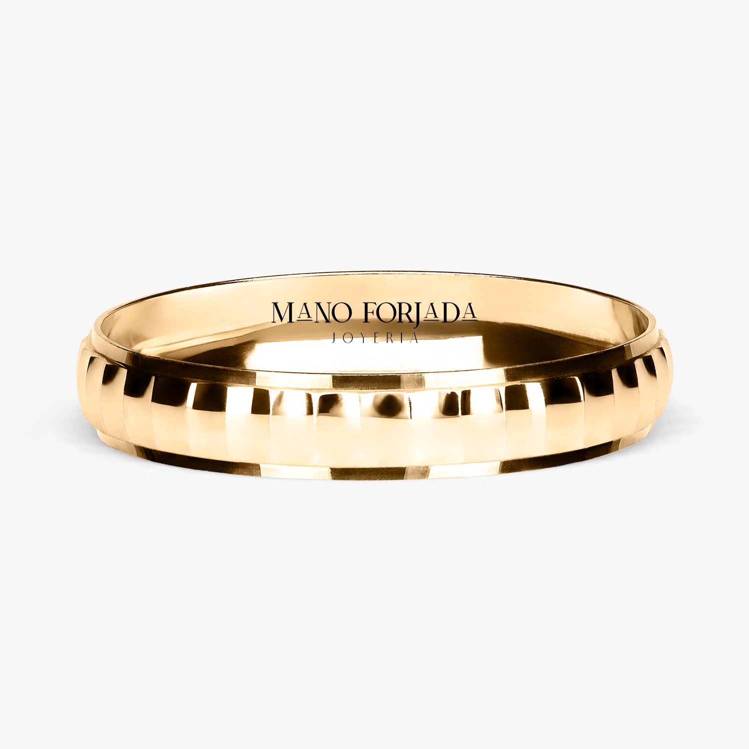 Argolla Olmo Clásica 4mm en oro amarillo