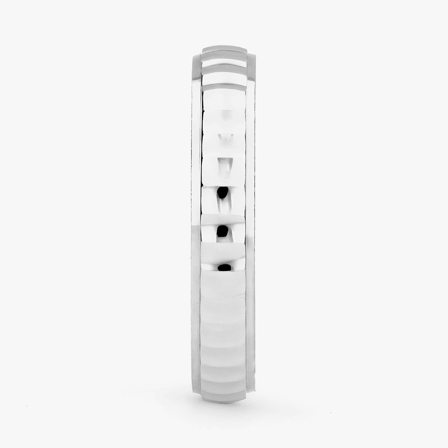 Argolla Olmo Clásica 4mm en oro blanco