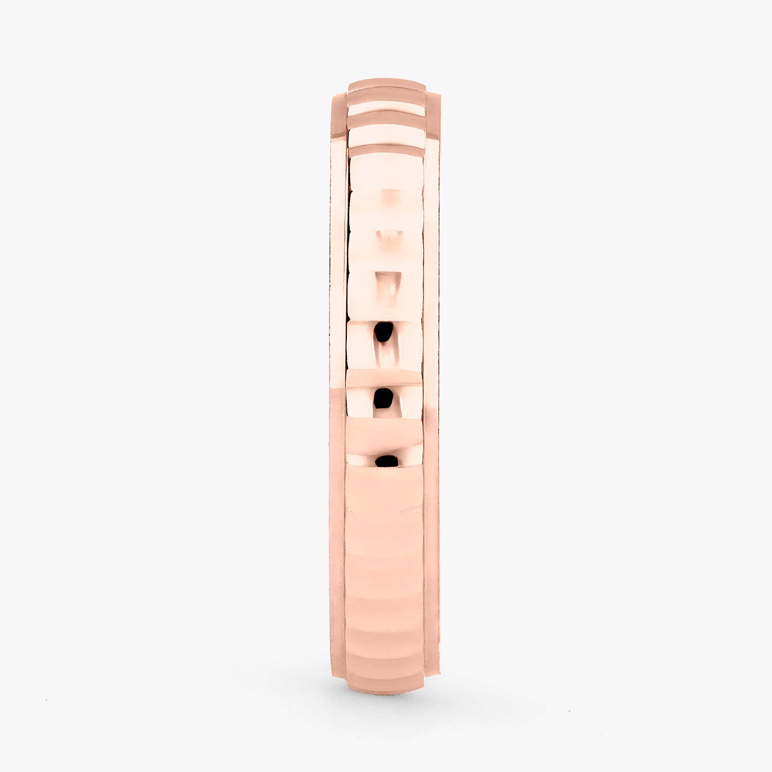 Argolla Olmo Clásica 4mm en oro rosado