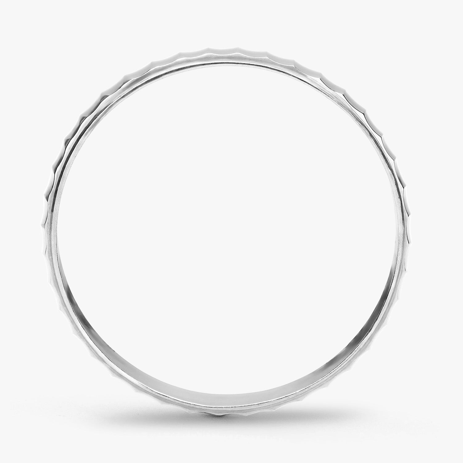Argolla Olmo Clásica 4mm en oro blanco