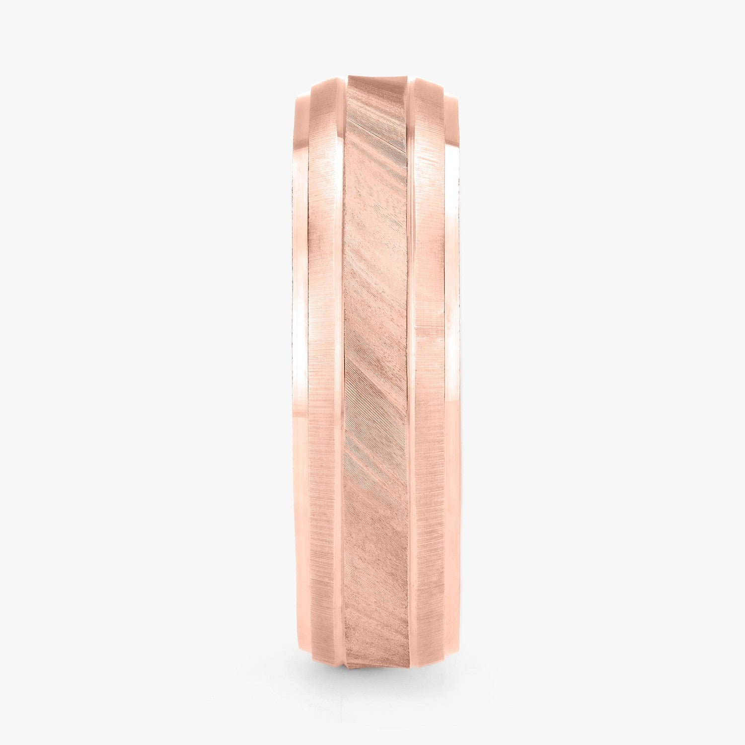 Argolla Ocelote Clásica 6mm en oro rosado