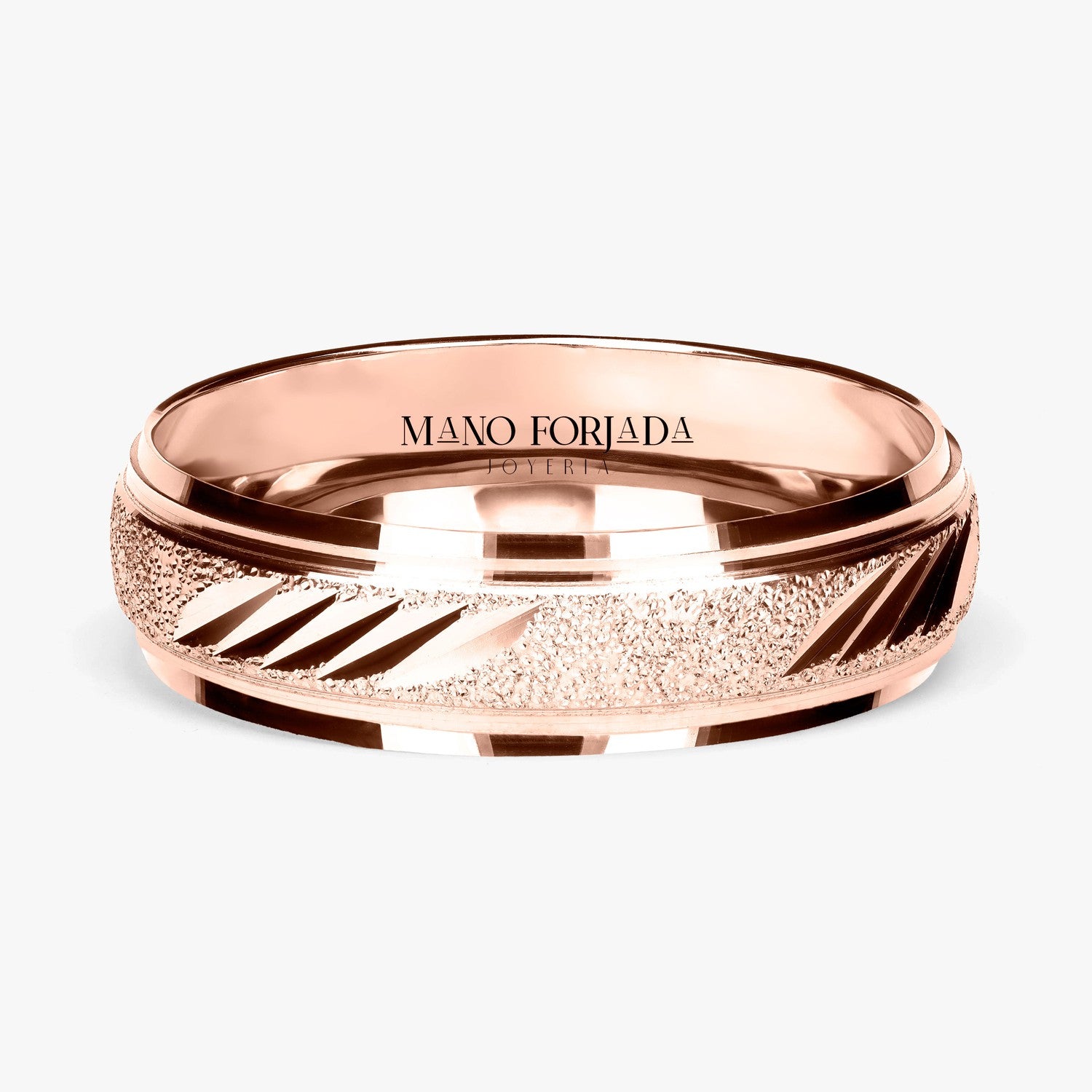 Argolla Colibrí Clásica 6mm en oro rosado