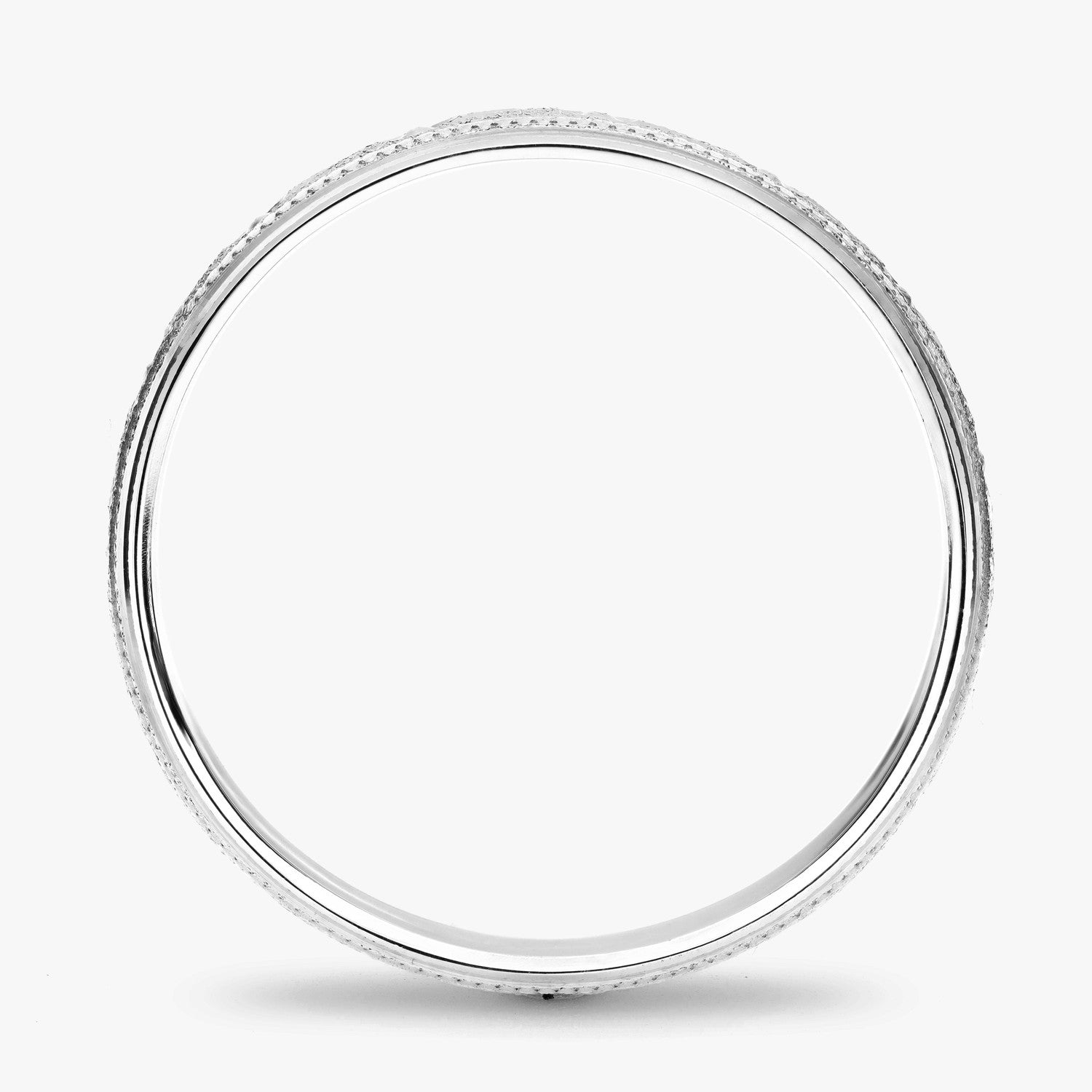 Argolla Águila Clásica 6mm en oro blanco