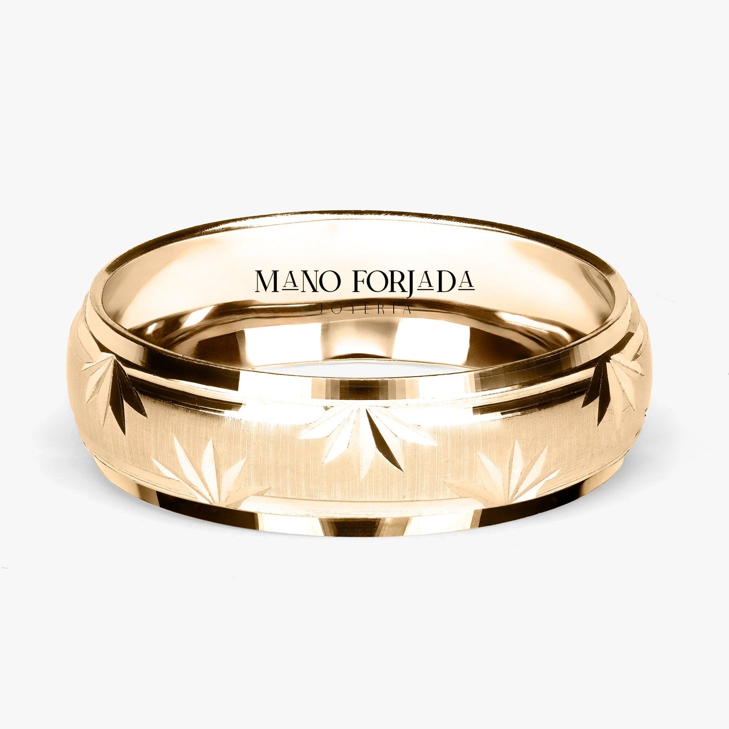 Argolla Coyote Clásica 6mm en oro amarillo