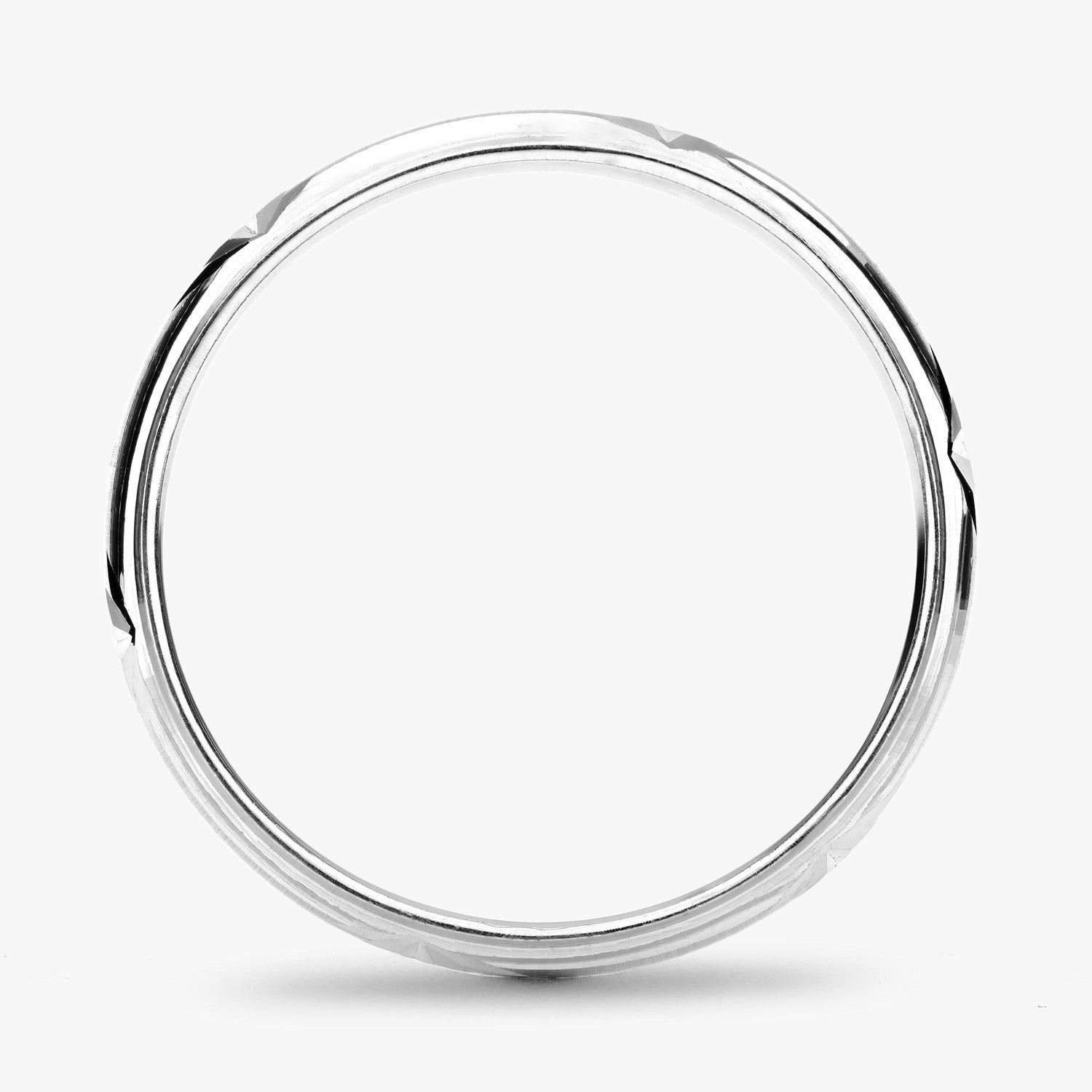 Argolla Coyote Clásica 6mm en oro blanco