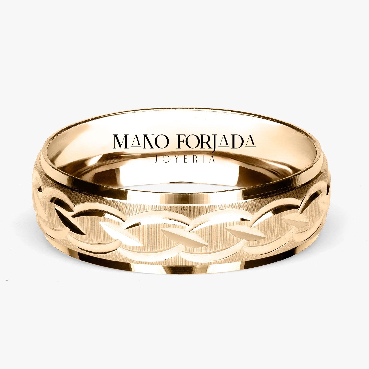 Argolla Venado Clásica 6mm en oro amarillo