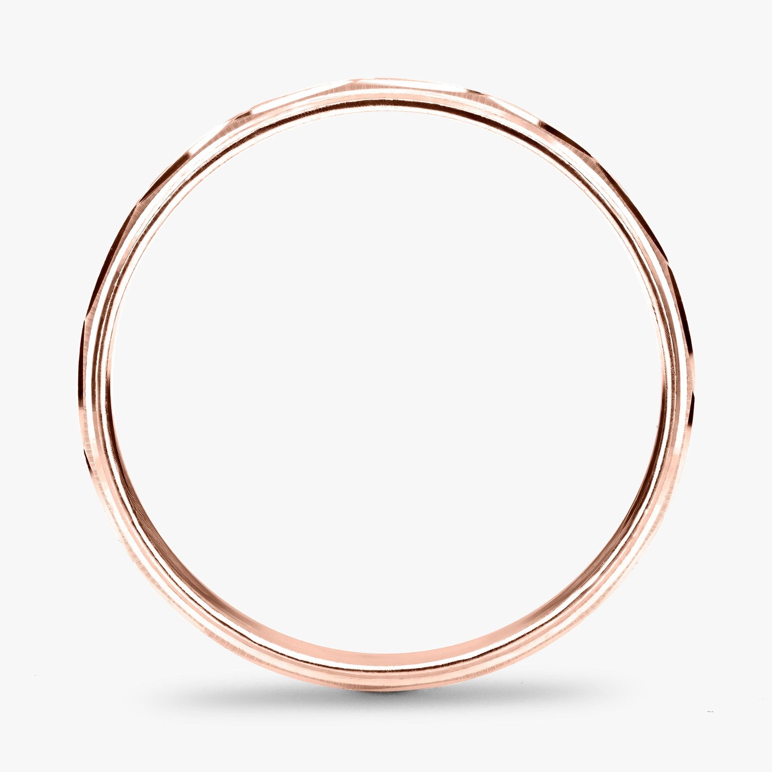 Argolla Venado Clásica 6mm en oro rosado