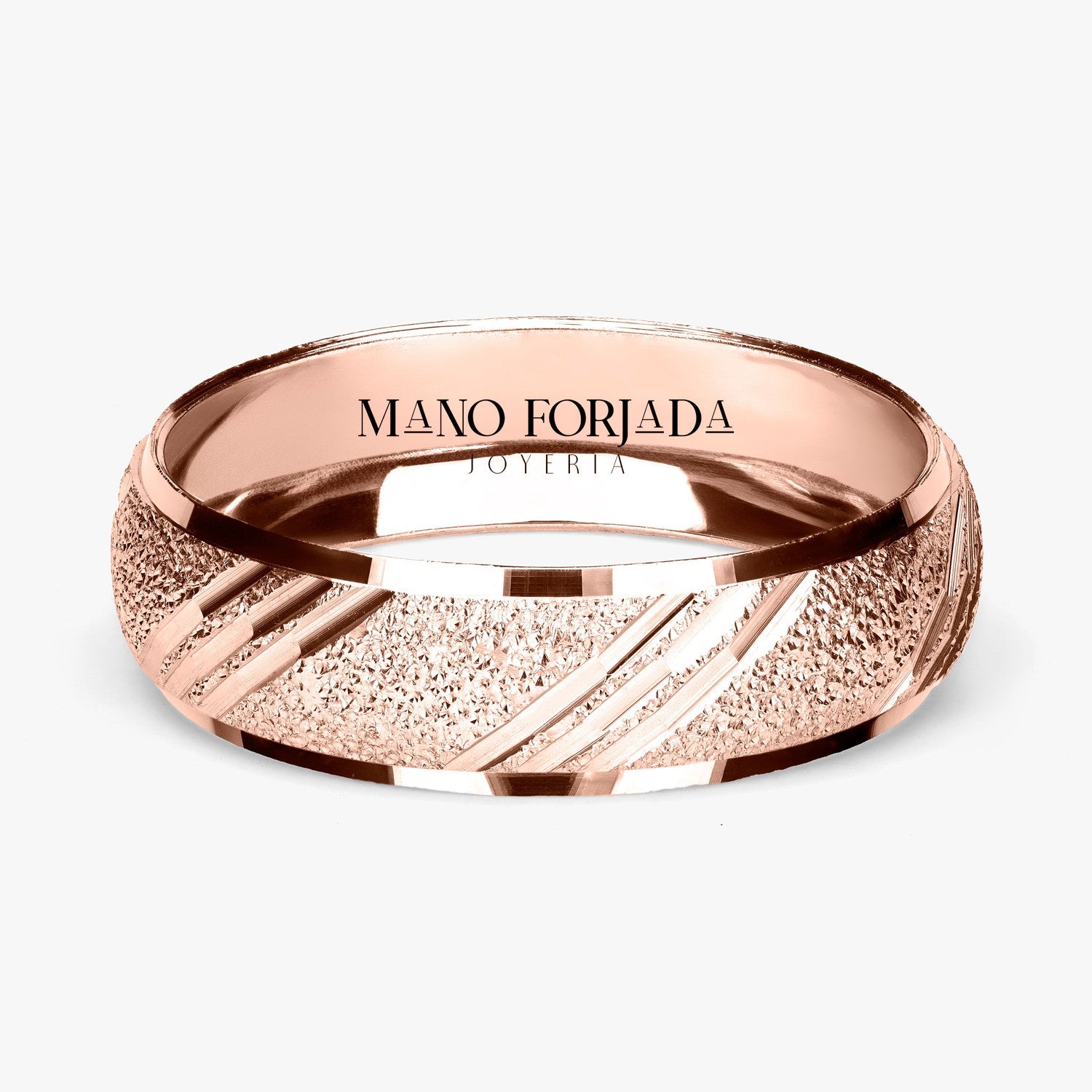Argolla Ardilla Clásica 6mm en oro rosado