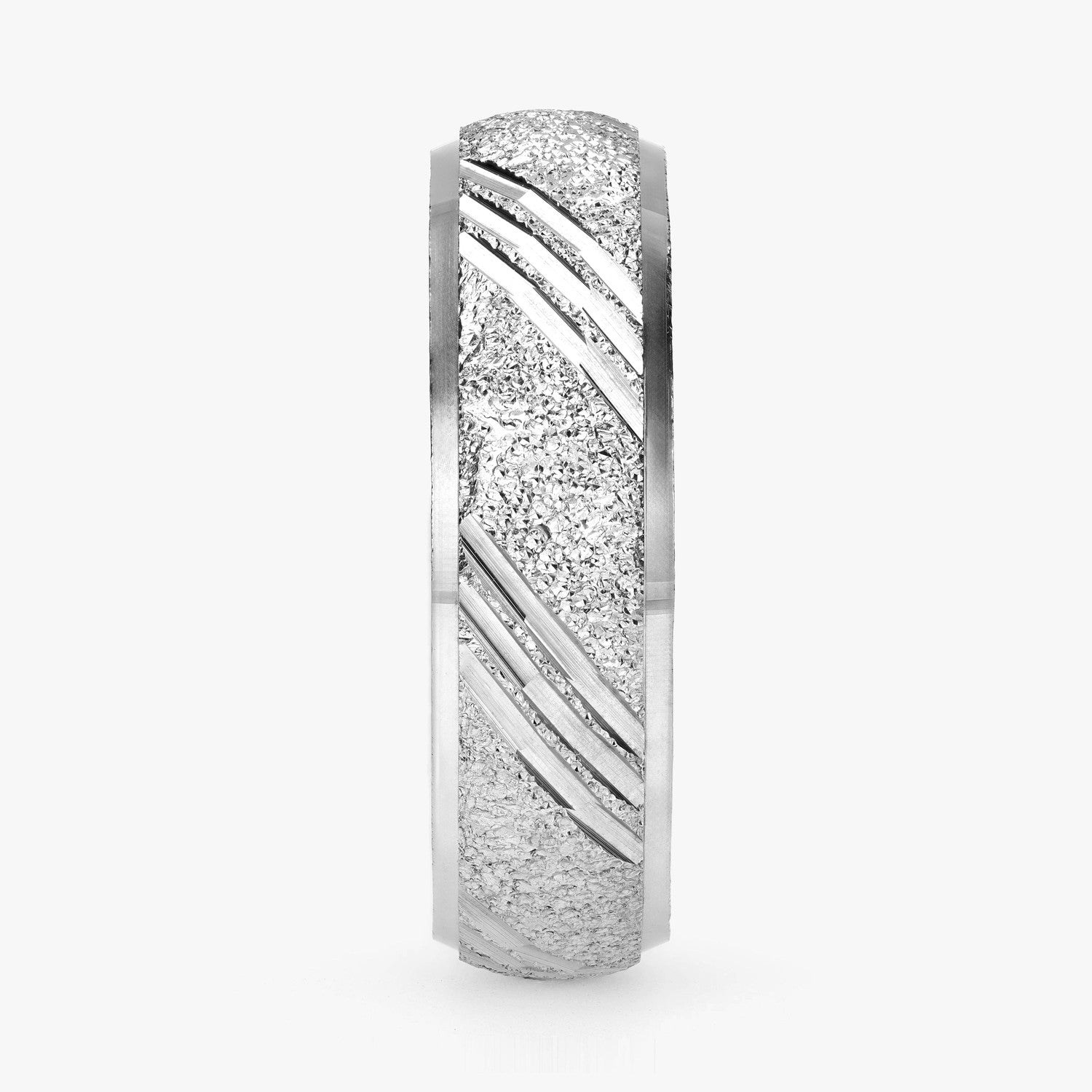 Argolla Ardilla Clásica 6mm en oro blanco
