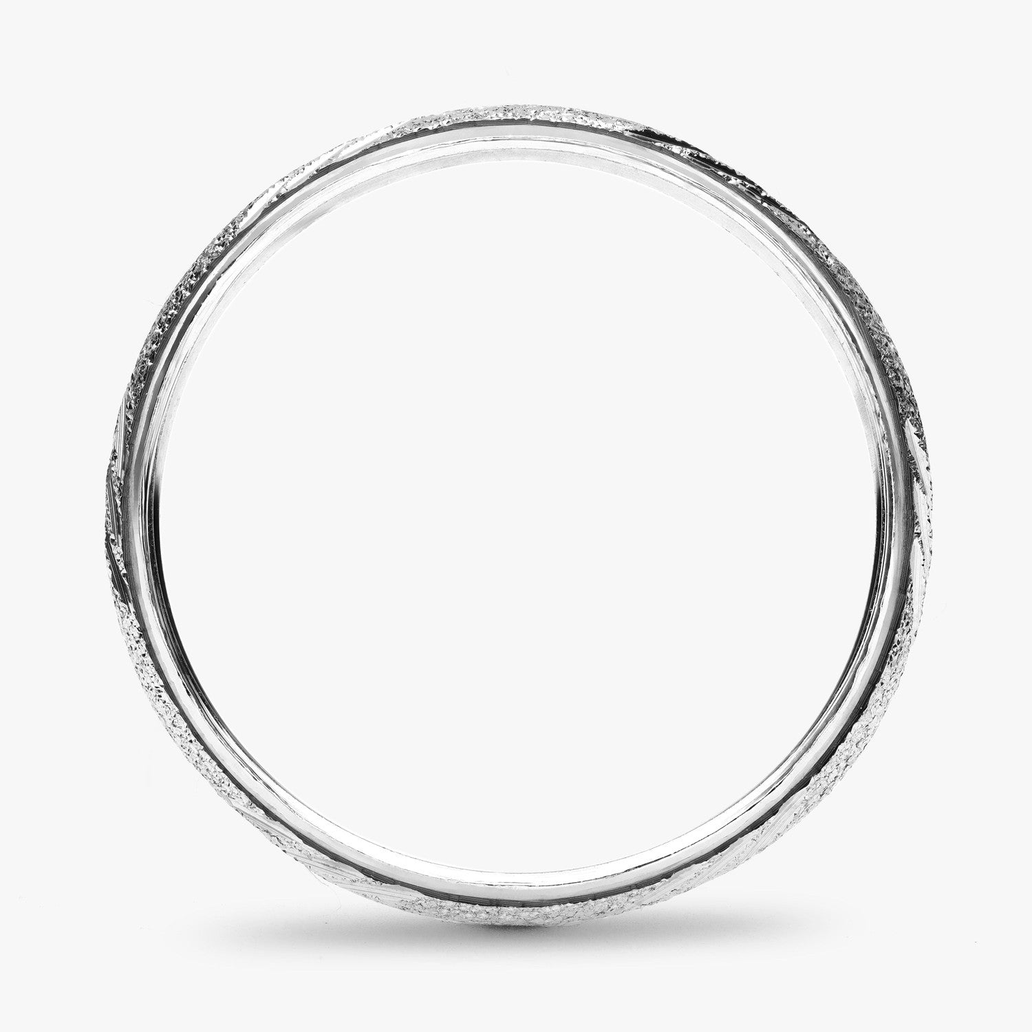 Argolla Ardilla Clásica 6mm en oro blanco