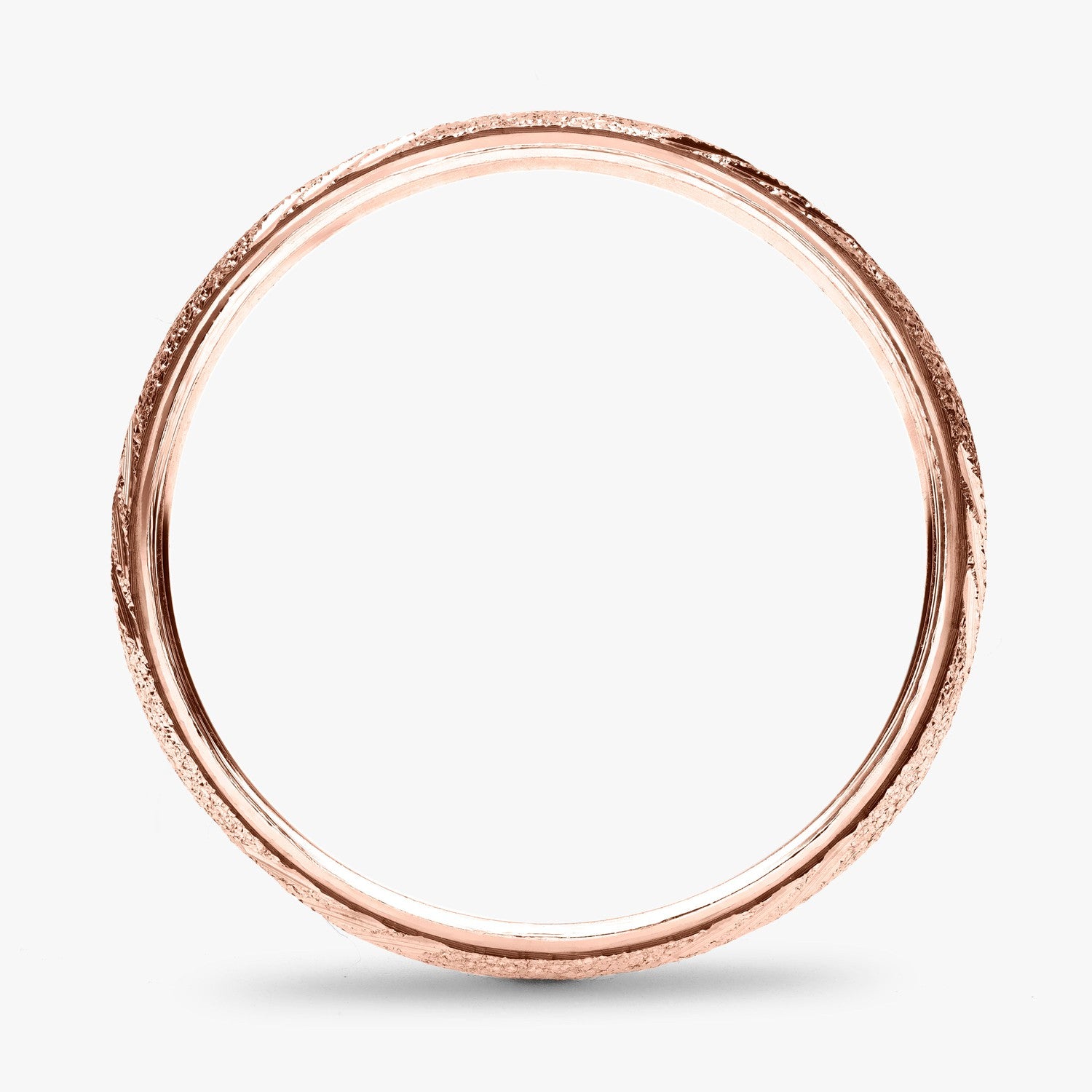 Argolla Ardilla Clásica 6mm en oro rosado