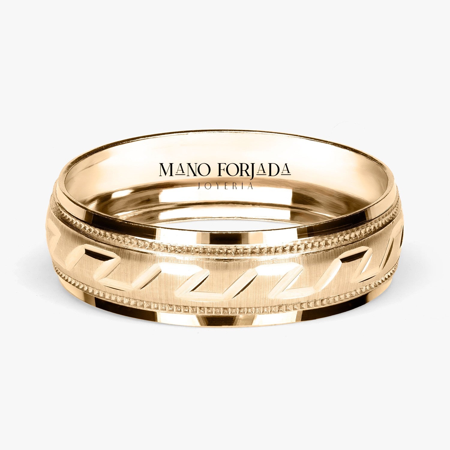 Argolla Antílope Clásica 6mm en oro amarillo