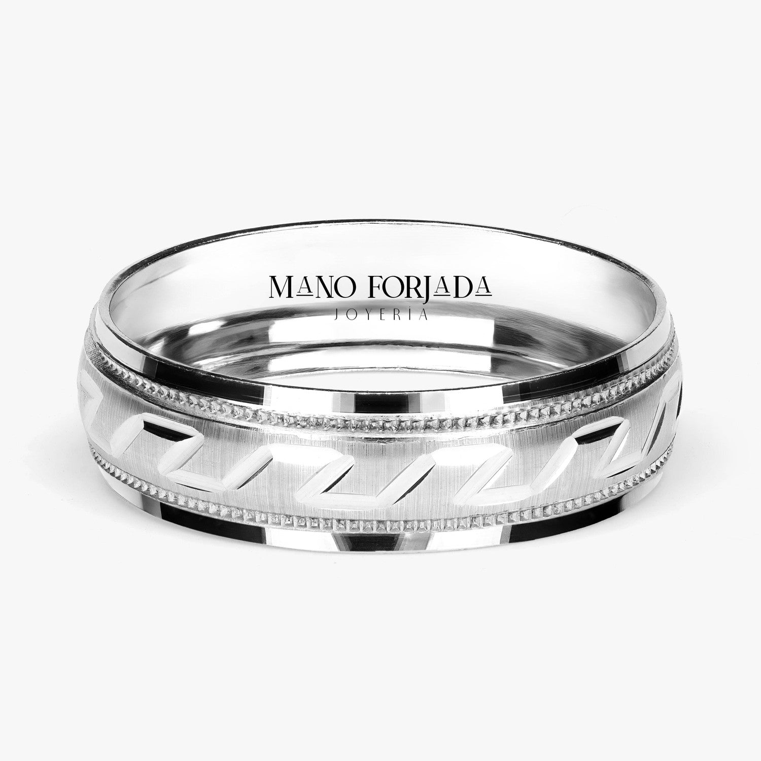 Argolla Antílope Clásica 6mm en oro blanco