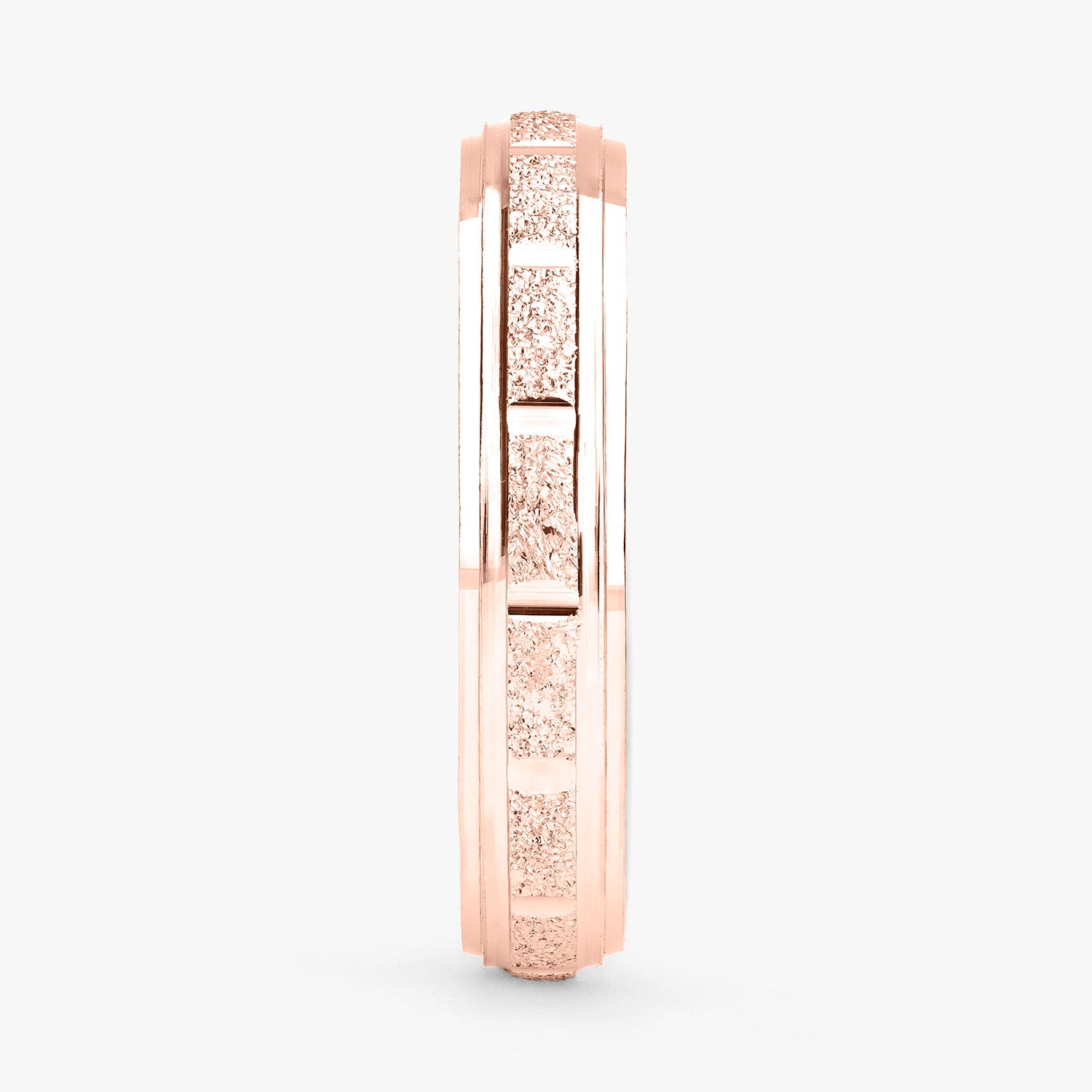 Argolla Tallo Clásica 4mm en oro rosado